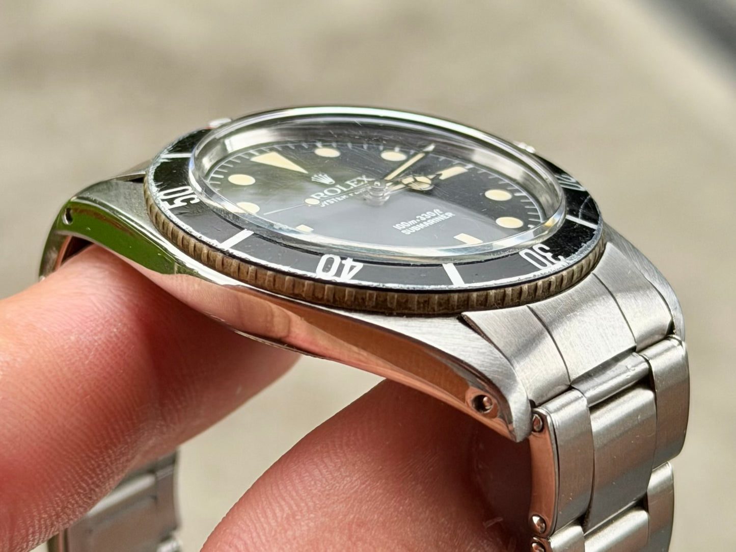 1958 Rolex Submariner 5508 with rare red hash insert