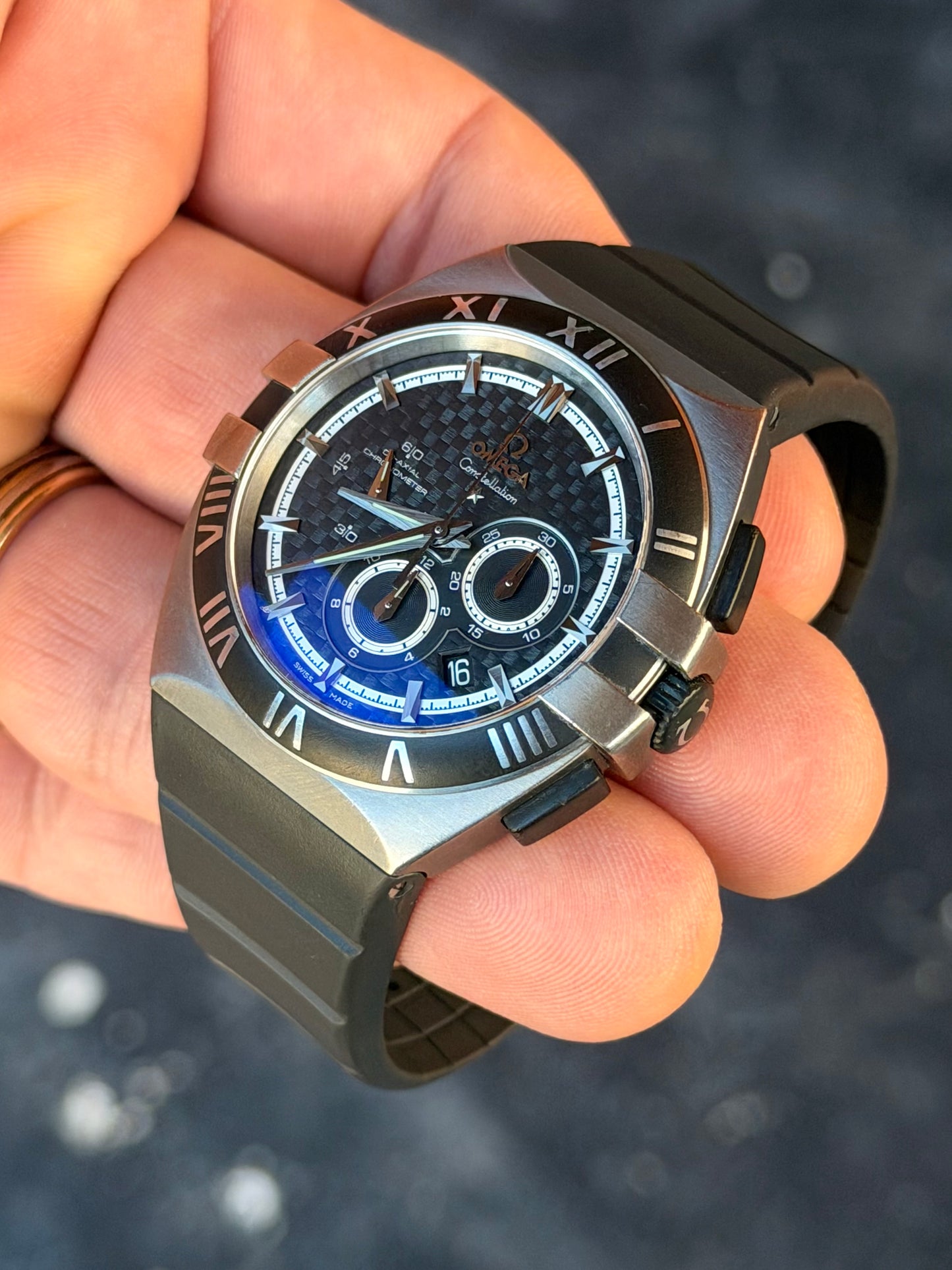 Omega Constellation Double Eagle | 121.92.41.50.01.001 | Full Titanium | Full Set