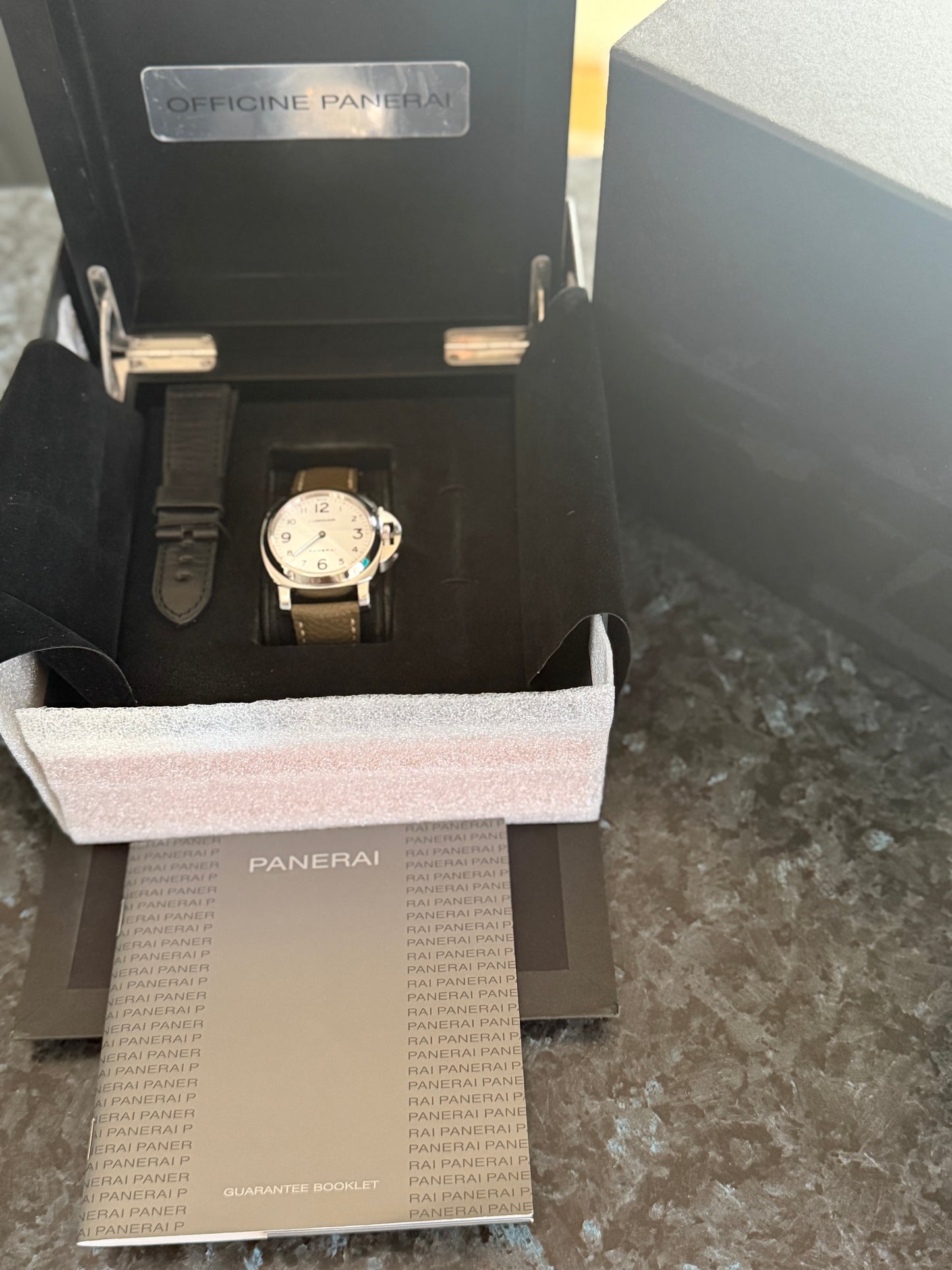 2010 Panerai Luminor Base | White Arabic Dial | Full Set | PAM00114