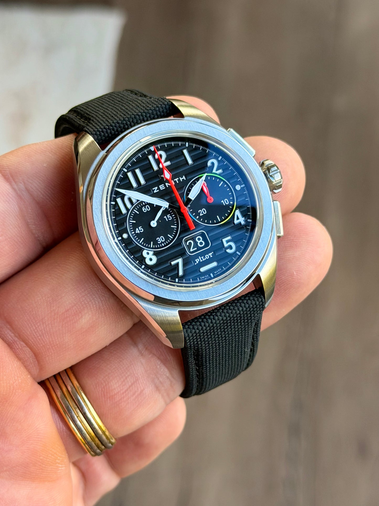2026 Zenith Pilot Big Date Flyback “Rainbow” | Full Set like new