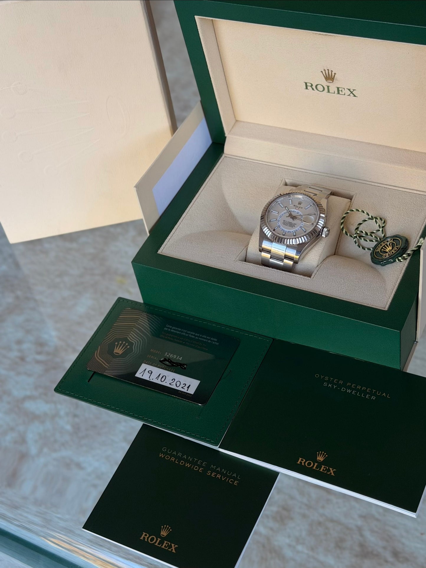2021 Rolex Sky-Dweller | 326934 | White Dial | Full Set