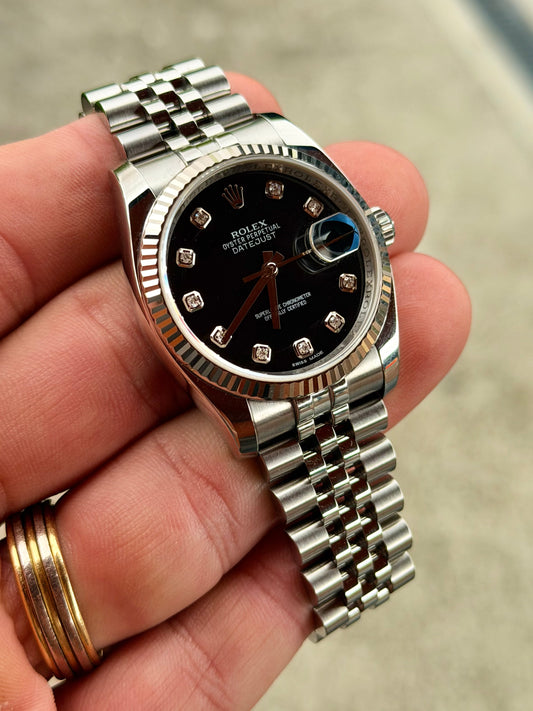 2012 Rolex Datejust 36 | 116234 | Factory diamond + Hidden Clasp | Full Set