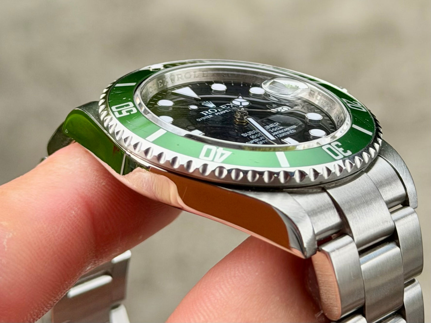 2010 Rolex Submariner 16610LV “Kermit” Full Set