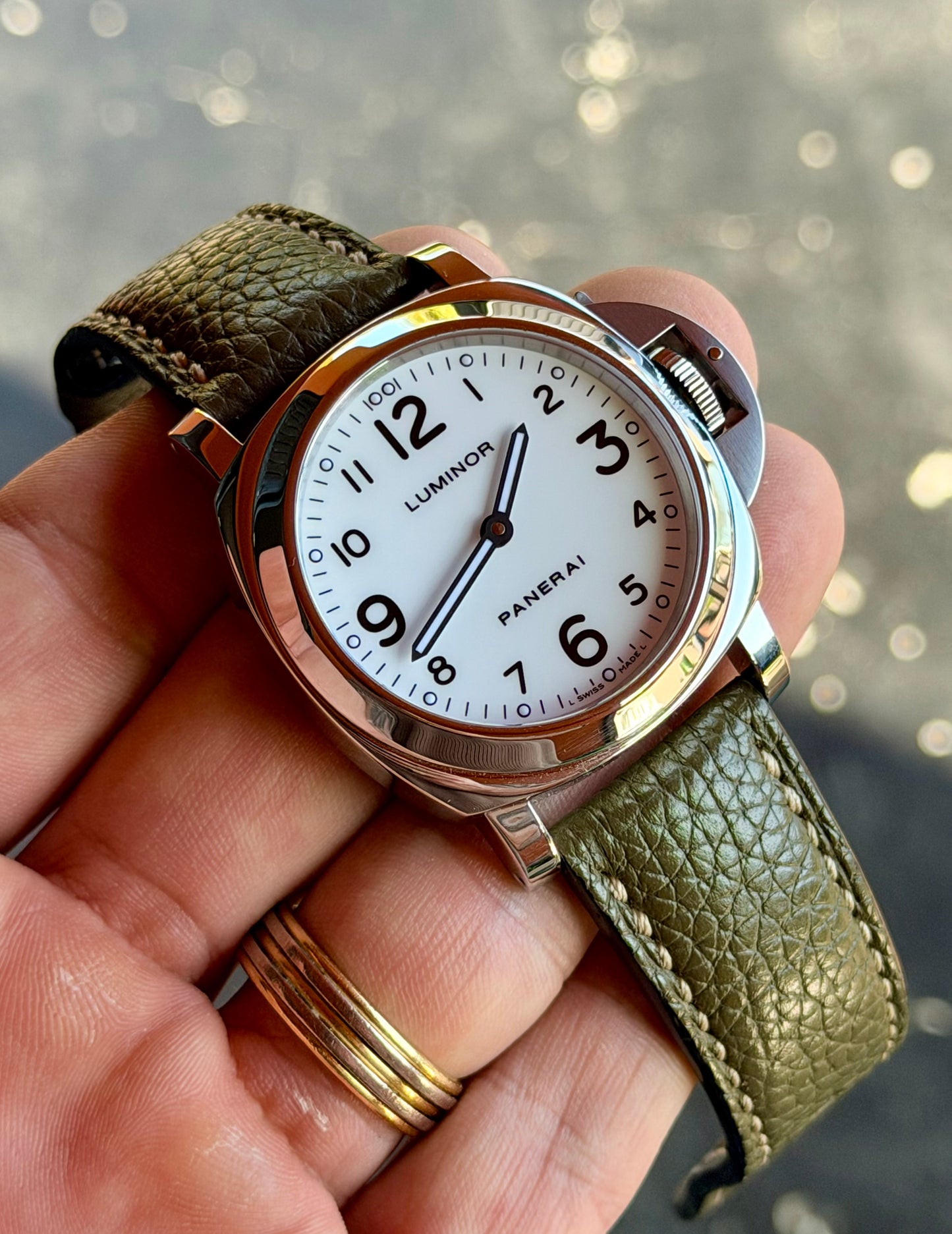 2010 Panerai Luminor Base | White Arabic Dial | Full Set | PAM00114