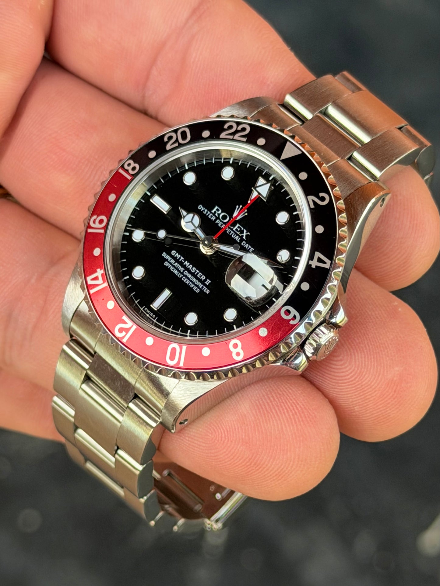 1998 Rolex GMT-Master II 16710 “Coke” | 40mm Steel | Box & Papers