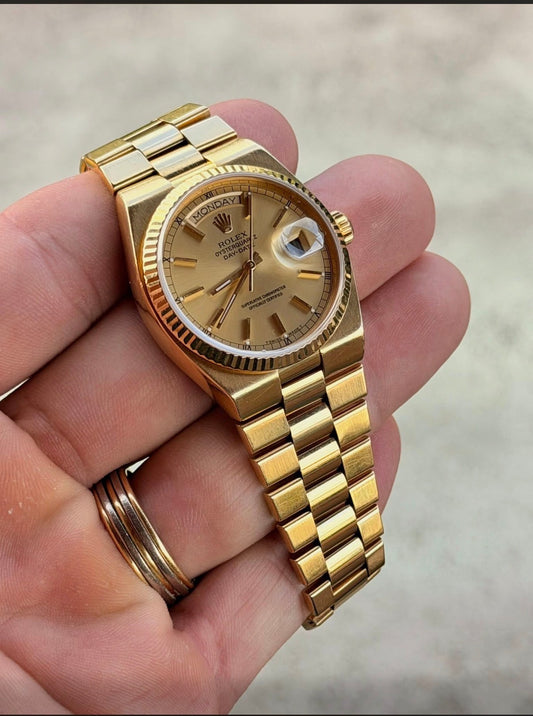 1986 Rolex OysterQuartz Day-Date – 18k Yellow Gold