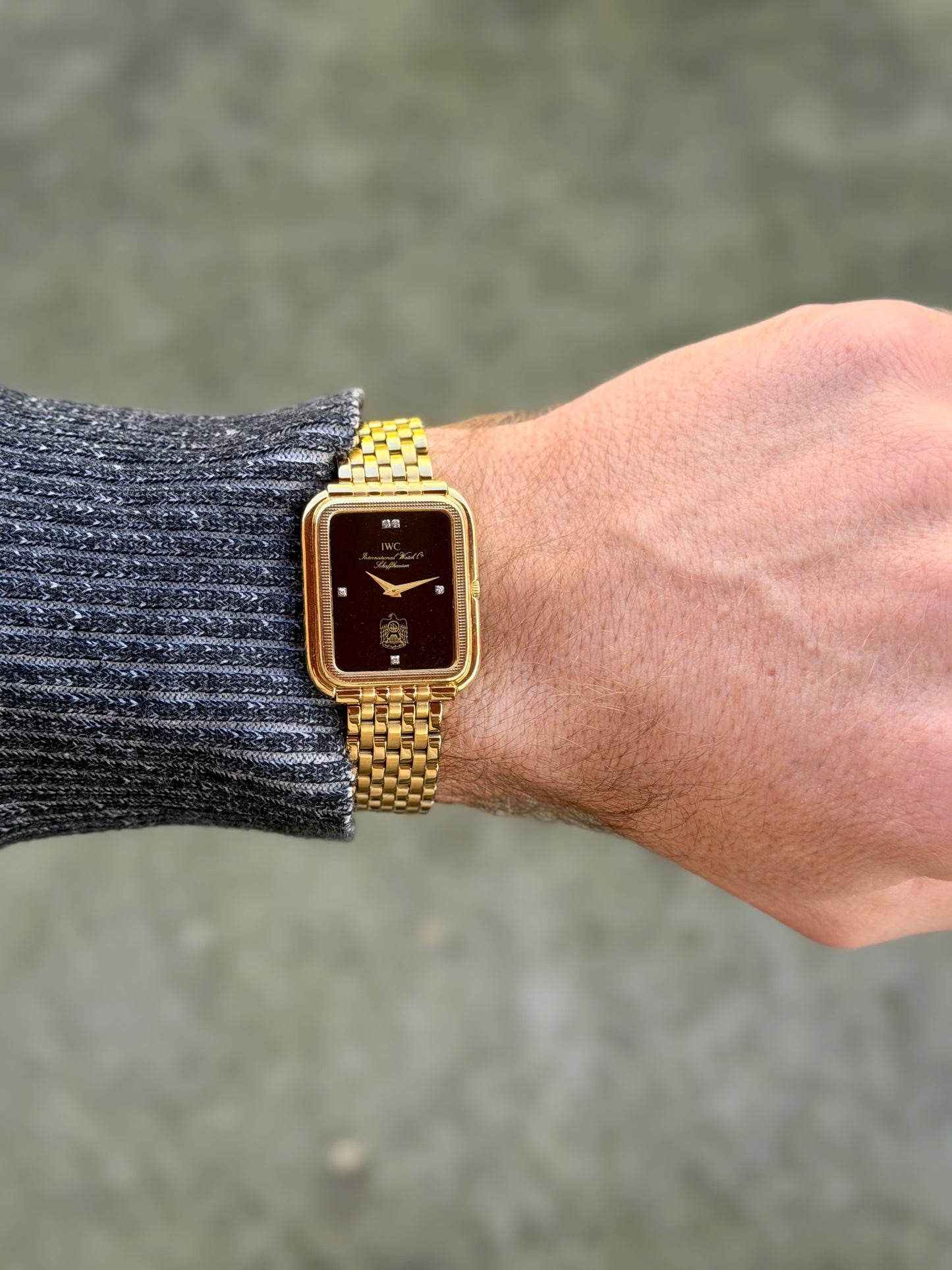 1981 IWC | Ref. 2080 | Onyx Diamond Dial | 18K Yellow Gold | UAE Dial | Fresh Service
