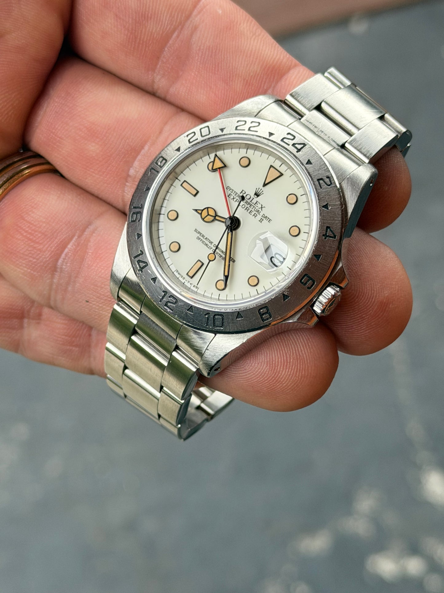 1991 Rolex Explorer II 16570 | Panna Dial | Chichi di Mais