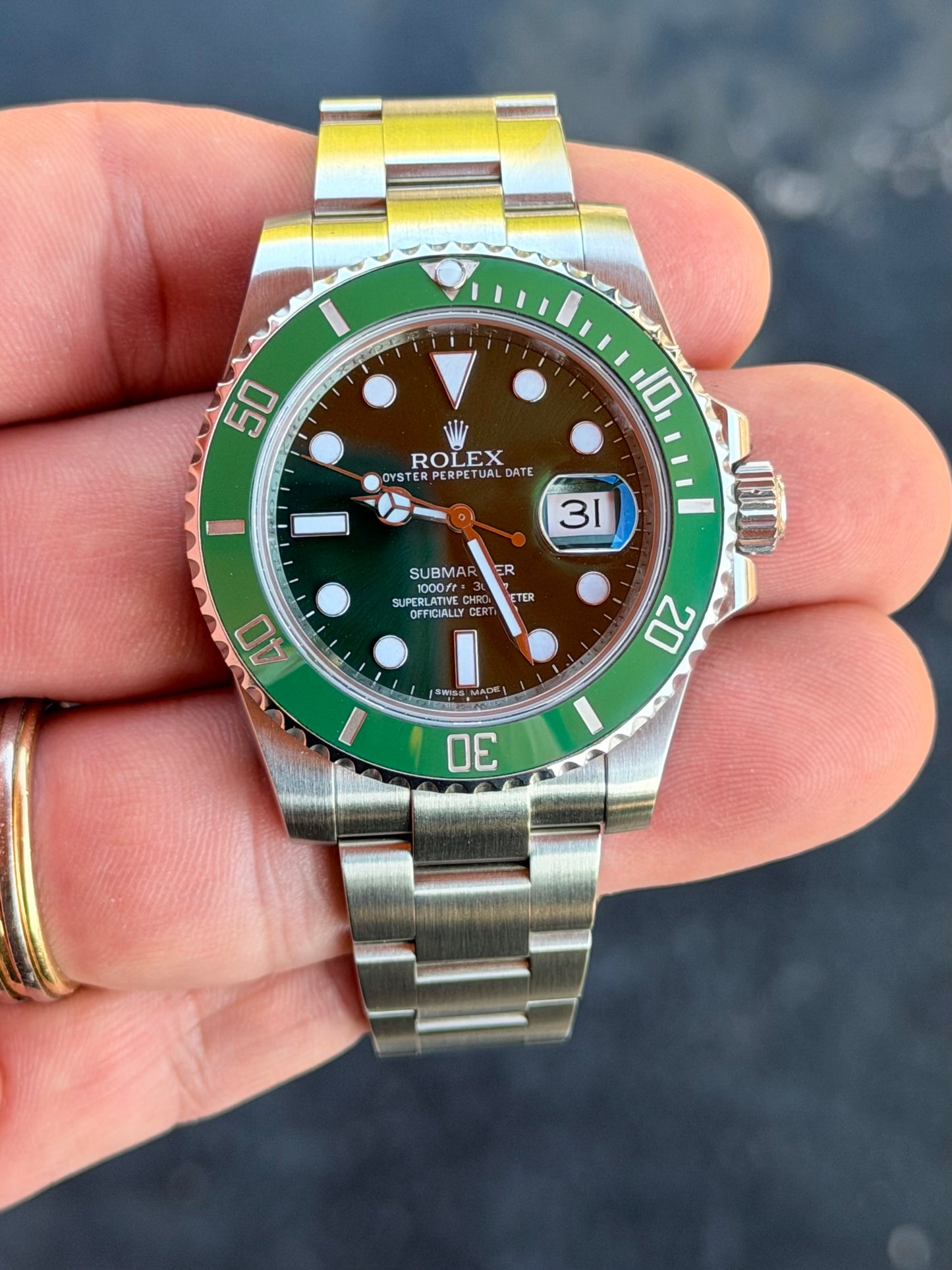 2013 Rolex Submariner Date “Hulk” 116610LV | 40mm Steel | One Owner | Full Set | Just Serviced