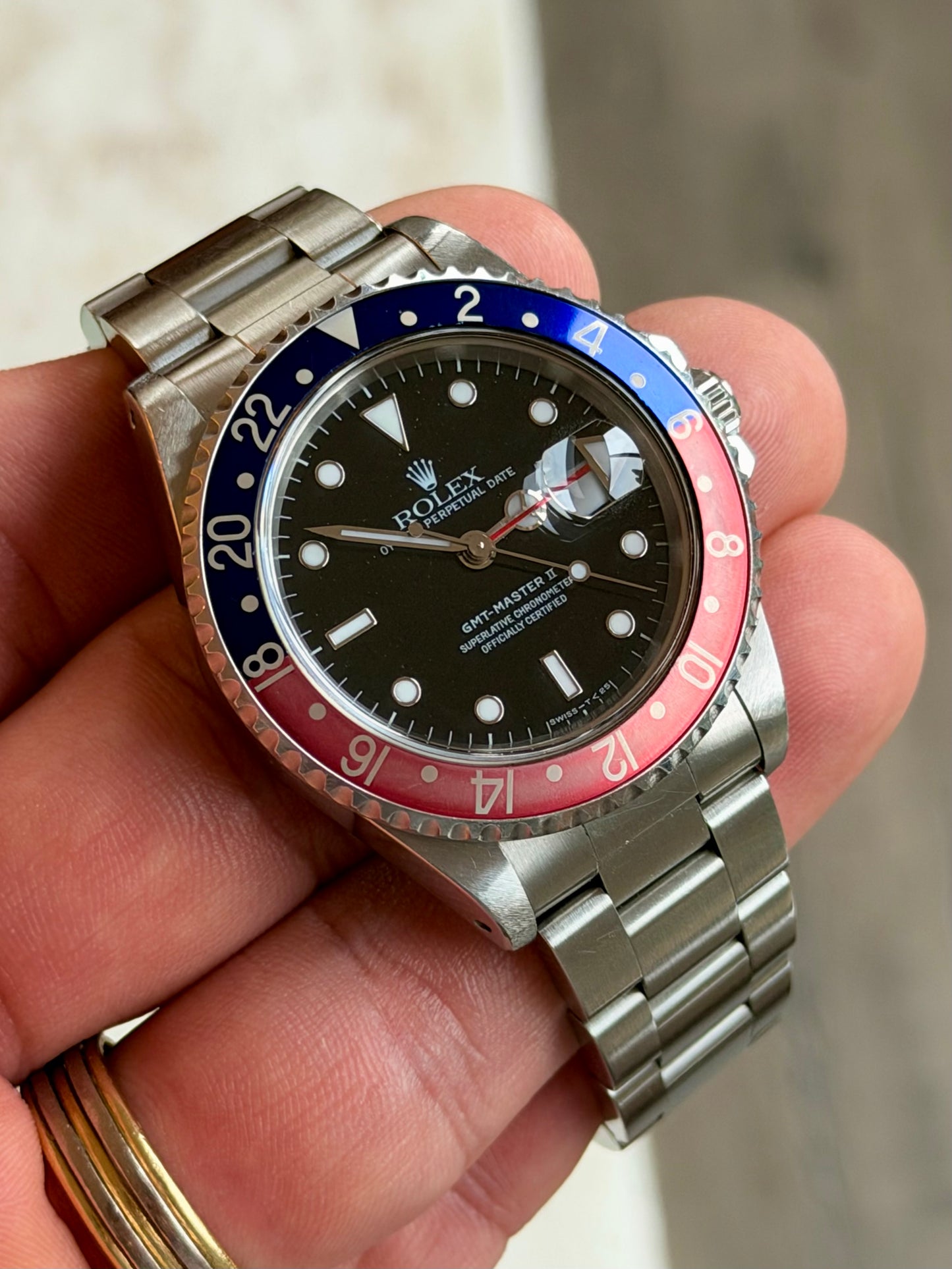1998 Rolex GMT-Master II 16710 “Pepsi” | U Serial | Semi faded bezel & Potentially unpolished