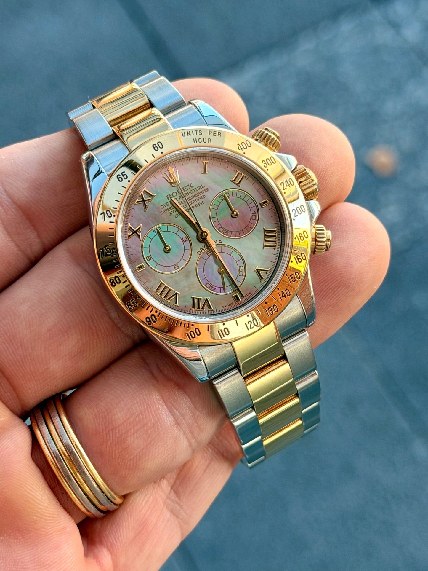 2004 Rolex Daytona 116523 – Tahitian Mother of Pearl Dial – Just Serviced