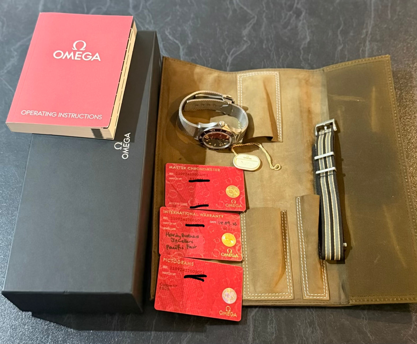 2023 Omega Seamaster Diver 300M “No Time to Die” | 42mm Titanium | Full Set