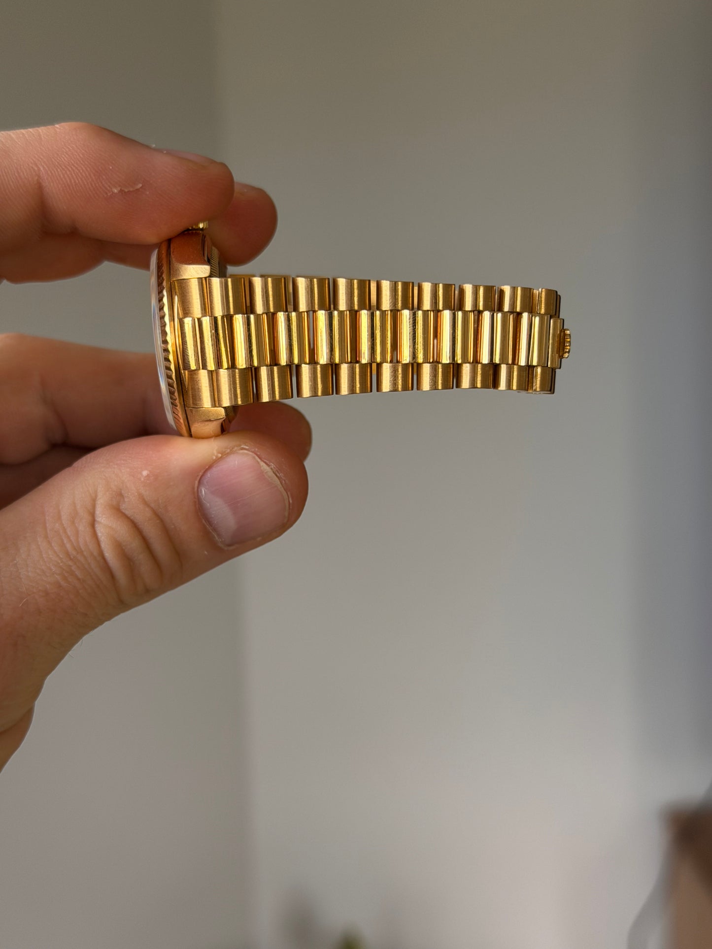 1990 Rolex Day-Date 36 | 18238 | Champagne Diamond Dial | Double Quickset