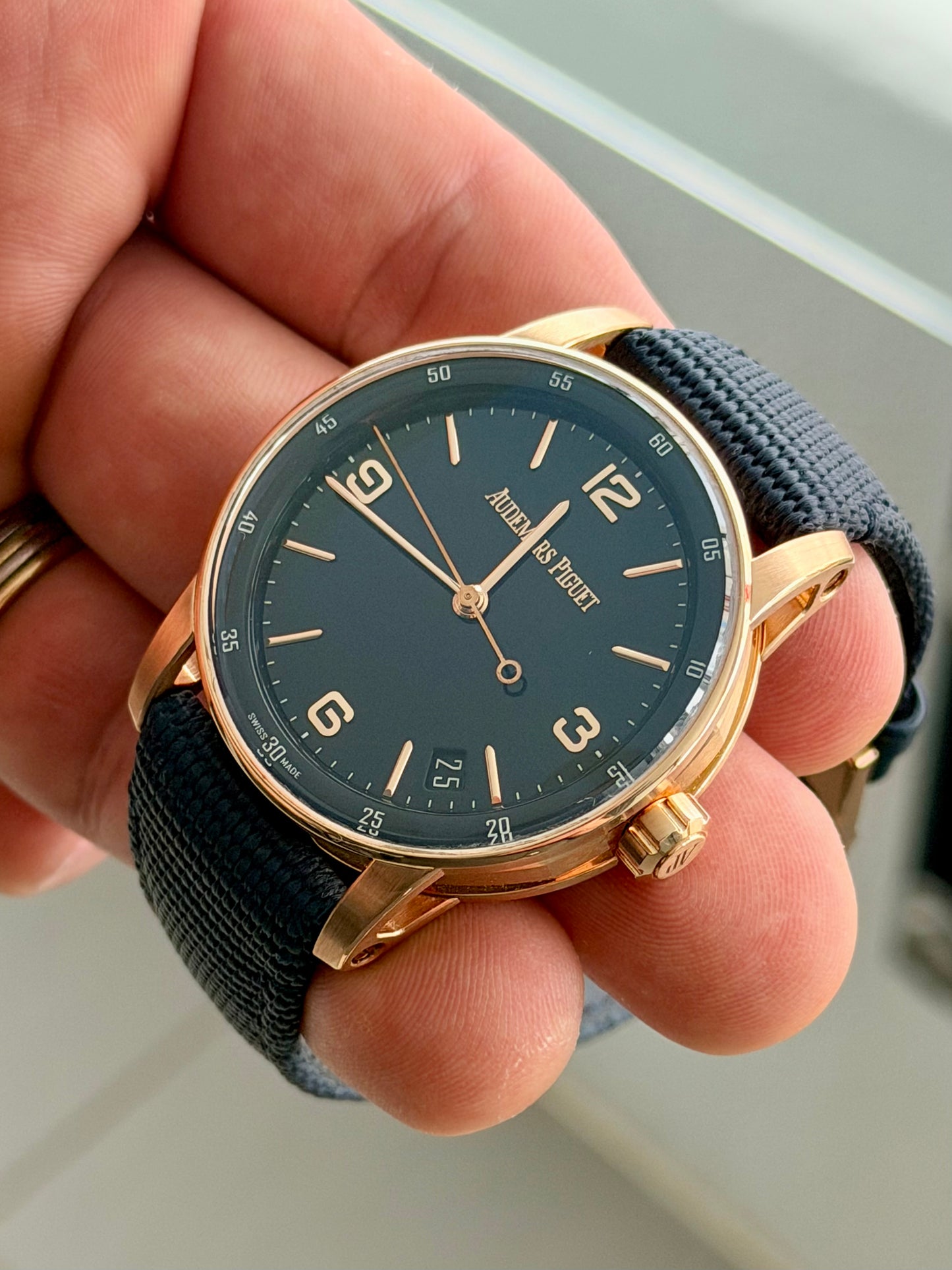 2023 Audemars Piguet Code 11.59 | 18k Rose Gold | Black Lacquered Dial | 15210OR.OO.A002CR.01
