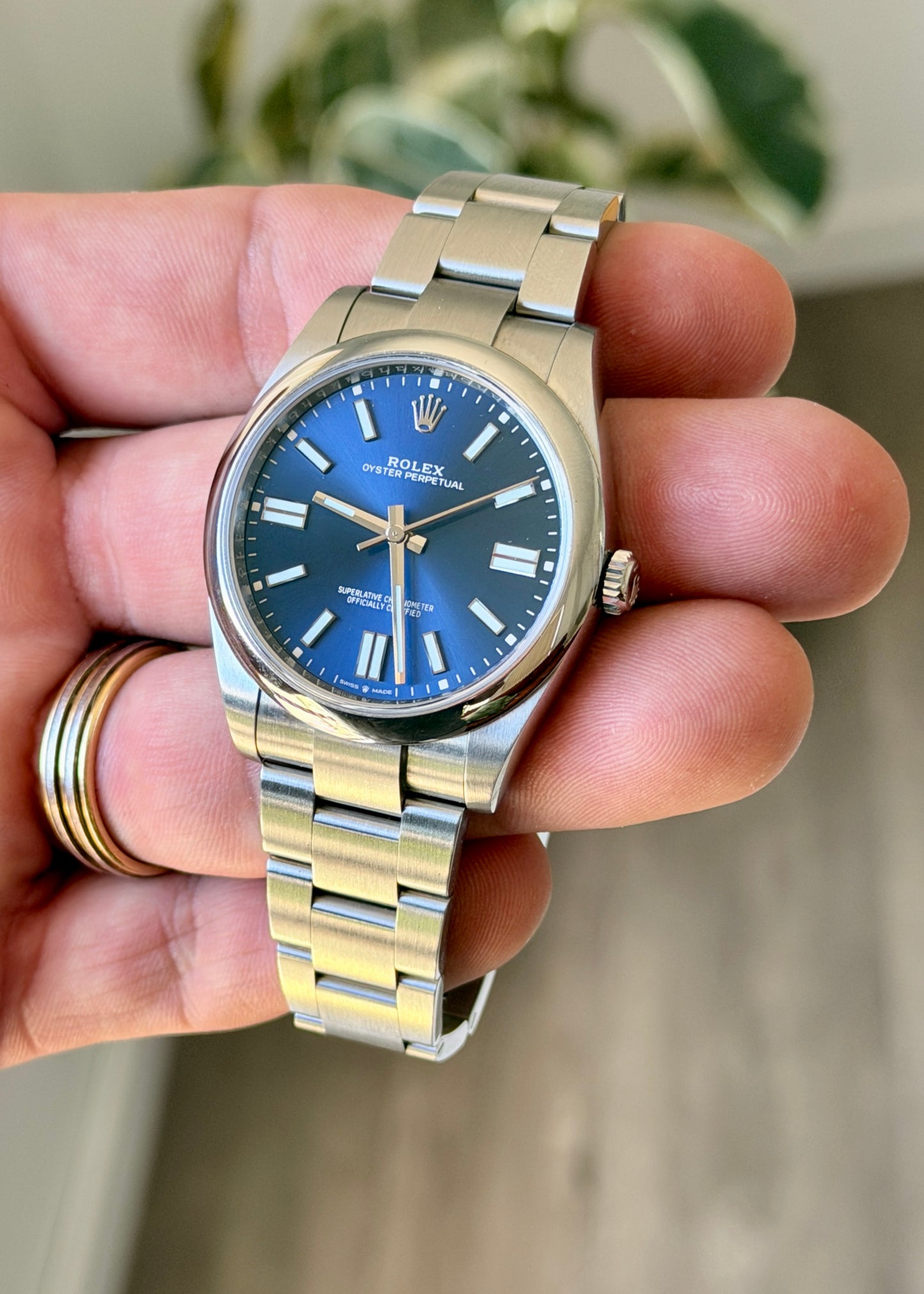 2025 Rolex OP41 Sunburst Blue - Full Set
