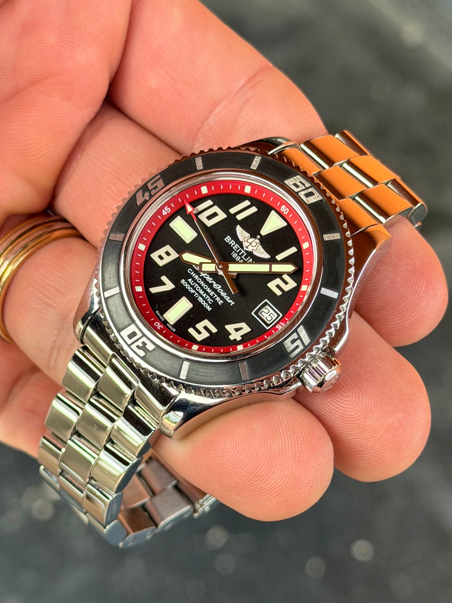 2011 Breitling Superocean Abyss Red | Full Set | A17364