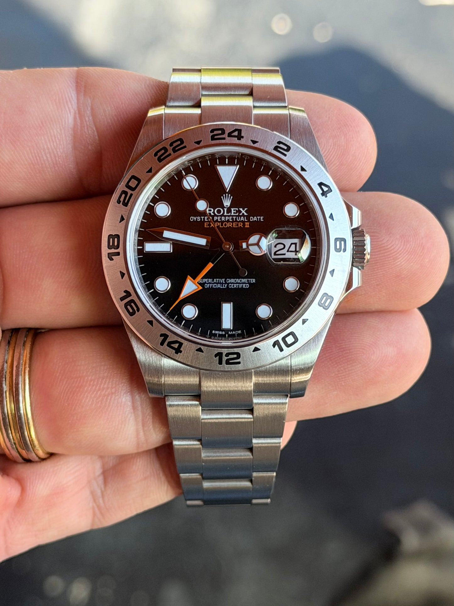 2012 Rolex Explorer II | Black Dial | Full Set | 216570
