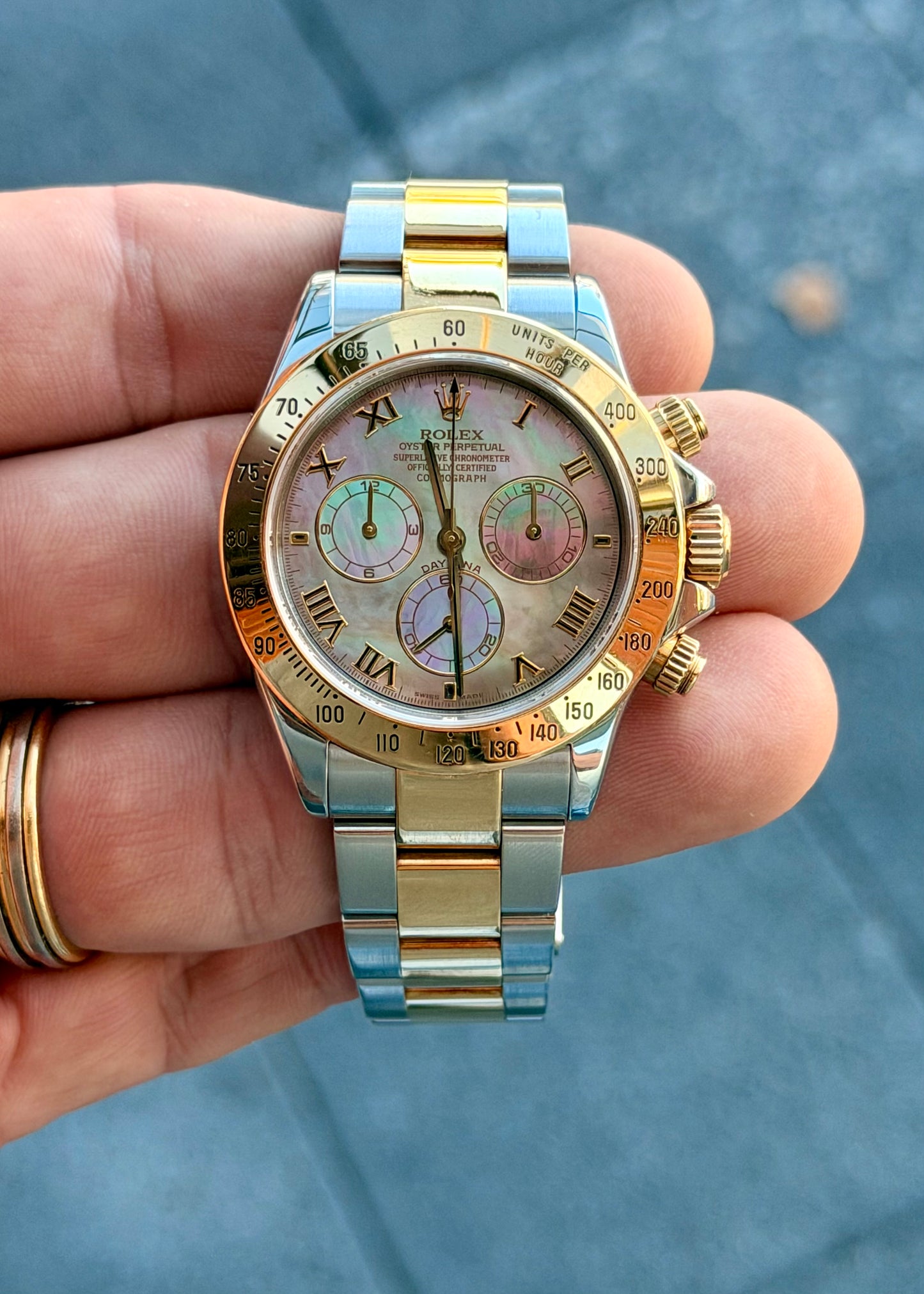 2004 Rolex Daytona 116523 – Tahitian Mother of Pearl Dial – Just Serviced