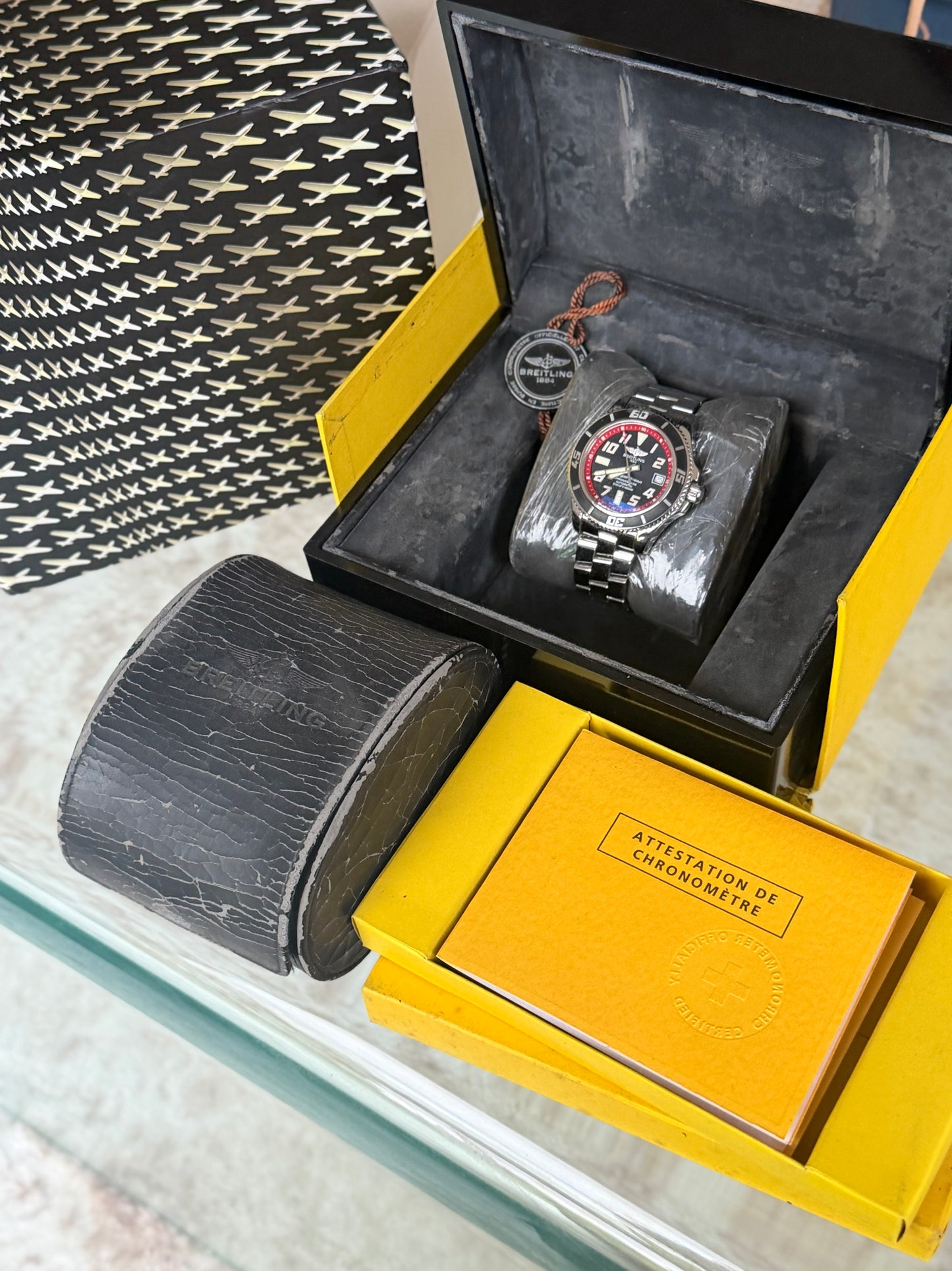 2011 Breitling Superocean Abyss Red | Full Set | A17364