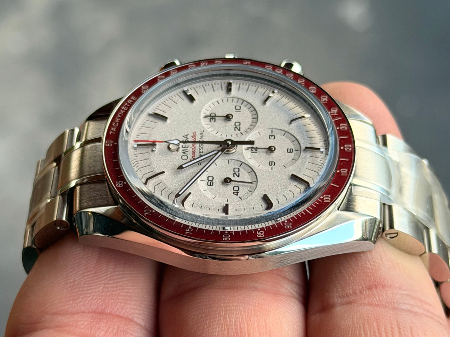 2021 Omega Speedmaster Tokyo “Rising Sun” | White Dial Red Bezel | Full Set