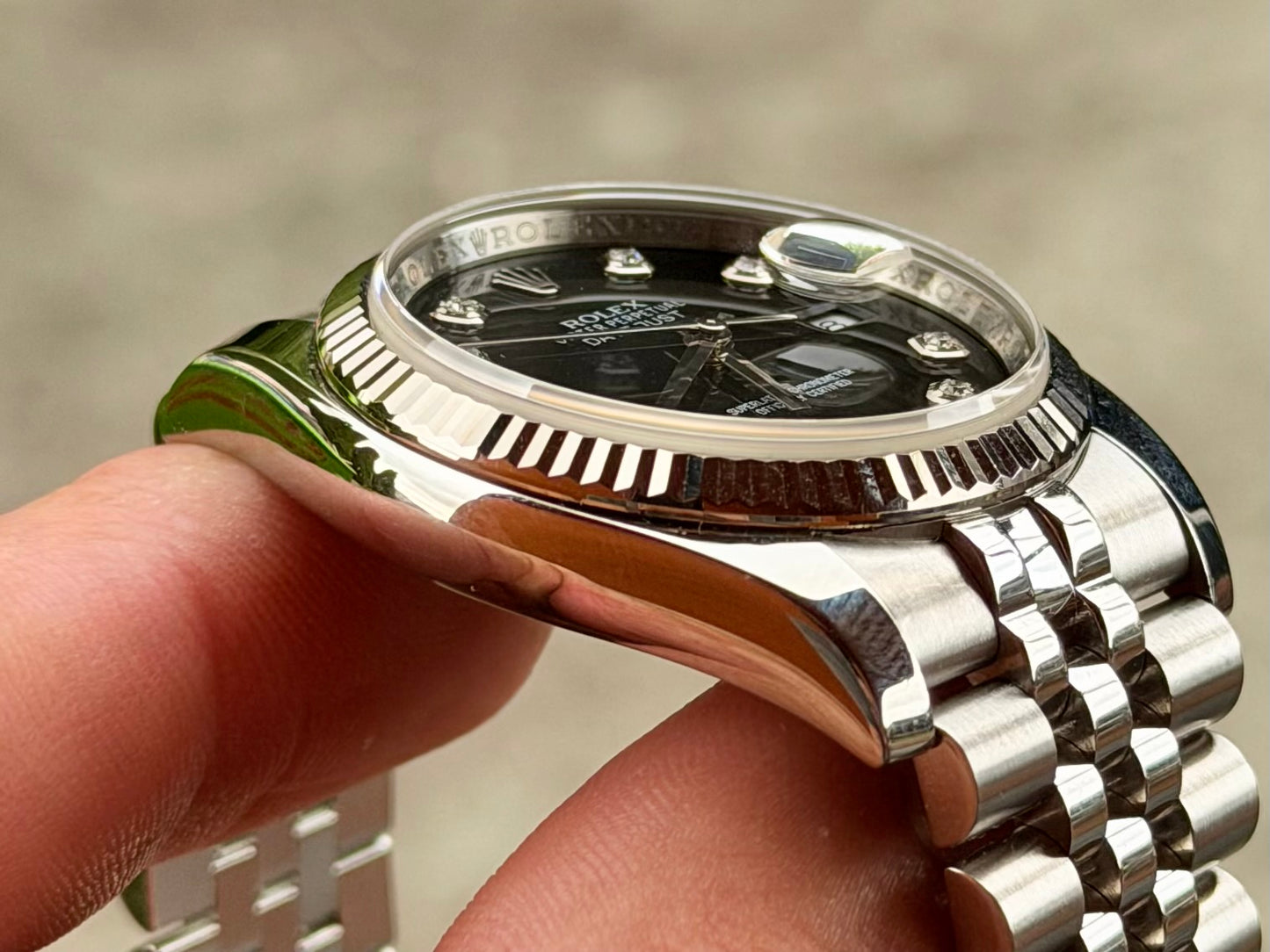 2012 Rolex Datejust 36 | 116234 | Factory diamond + Hidden Clasp | Full Set