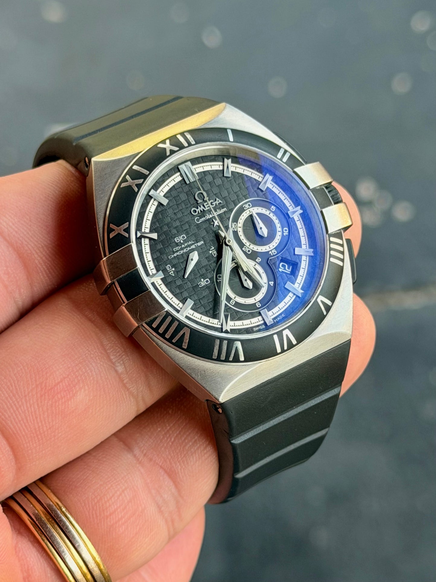 2008 Omega Constellation Double Eagle Co-Axial Chronograph | Mission Hills World Cup | 41mm Titanium | Full Set