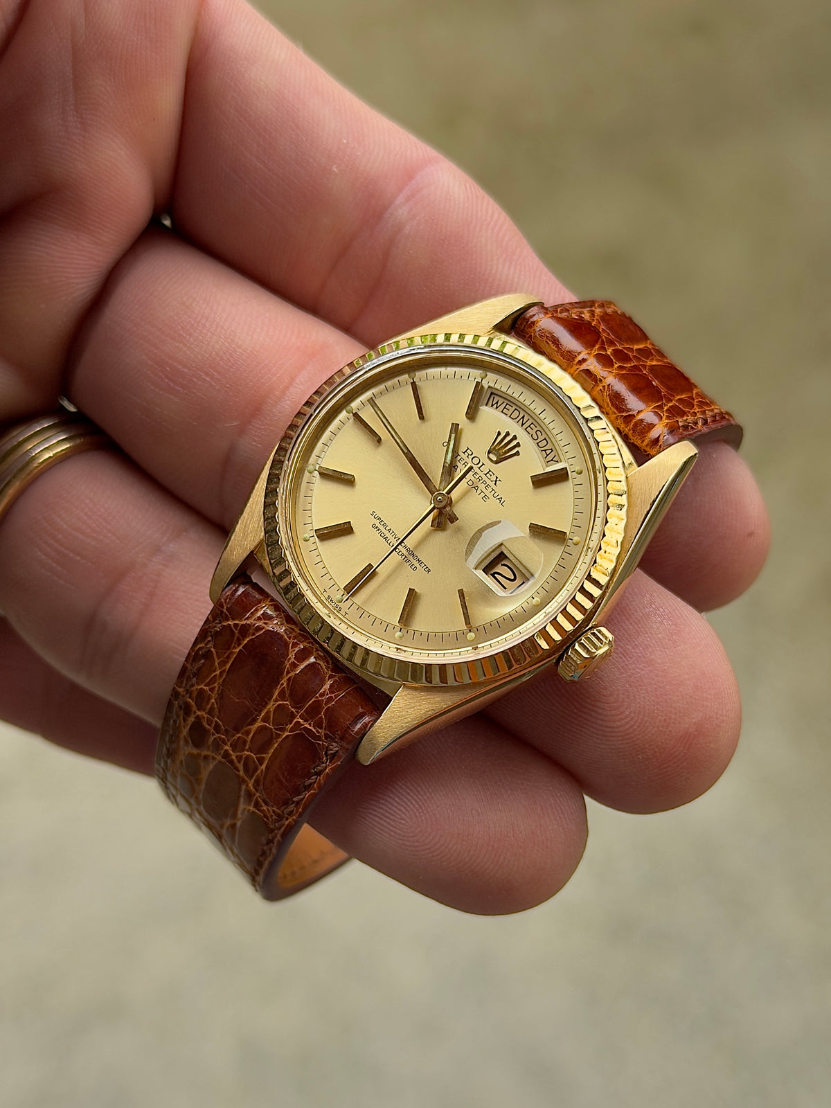 1974 Rolex Day-Date 36 | 1803 | Champagne Dial | Fully Serviced