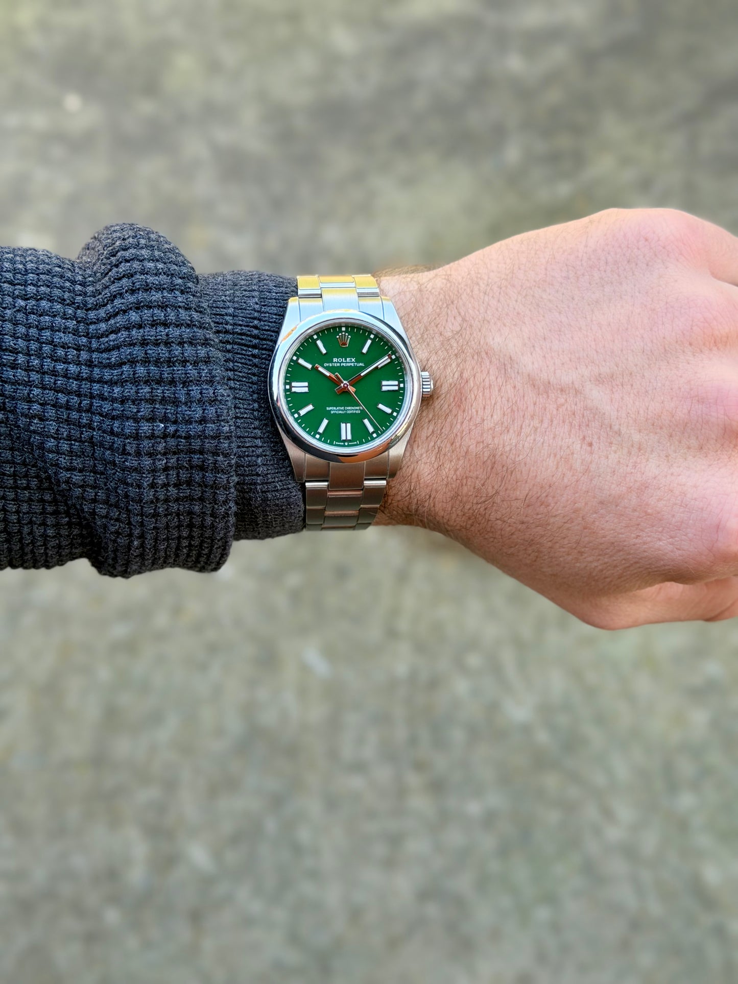 2025 Rolex Oyster Perpetual 41 | 134300 | Green Dial | Full Set | Noble Stickers
