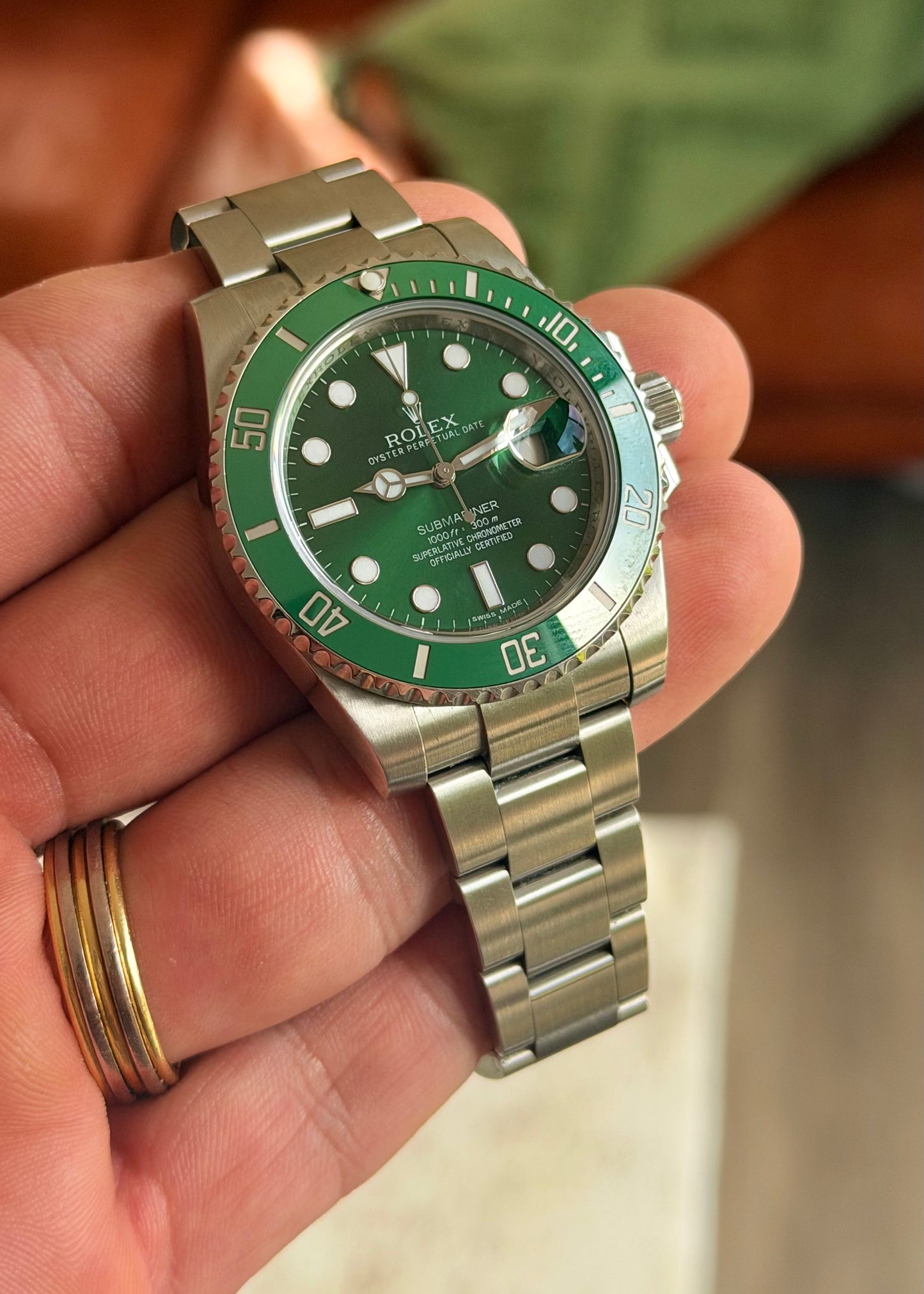 2012 Rolex Submariner 116610LV “Hulk” - Box and papers with white tag