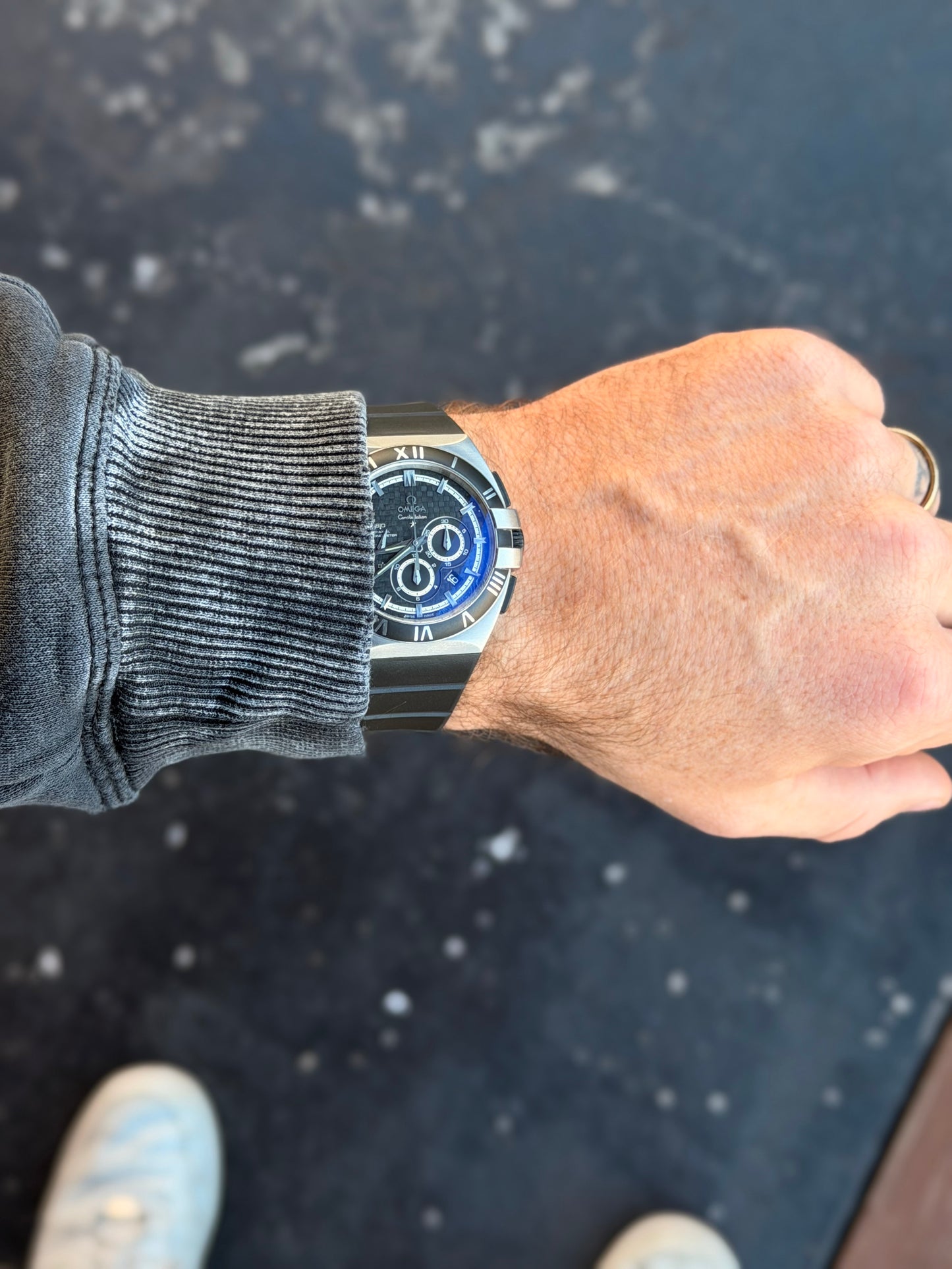 Omega Constellation Double Eagle | 121.92.41.50.01.001 | Full Titanium | Full Set