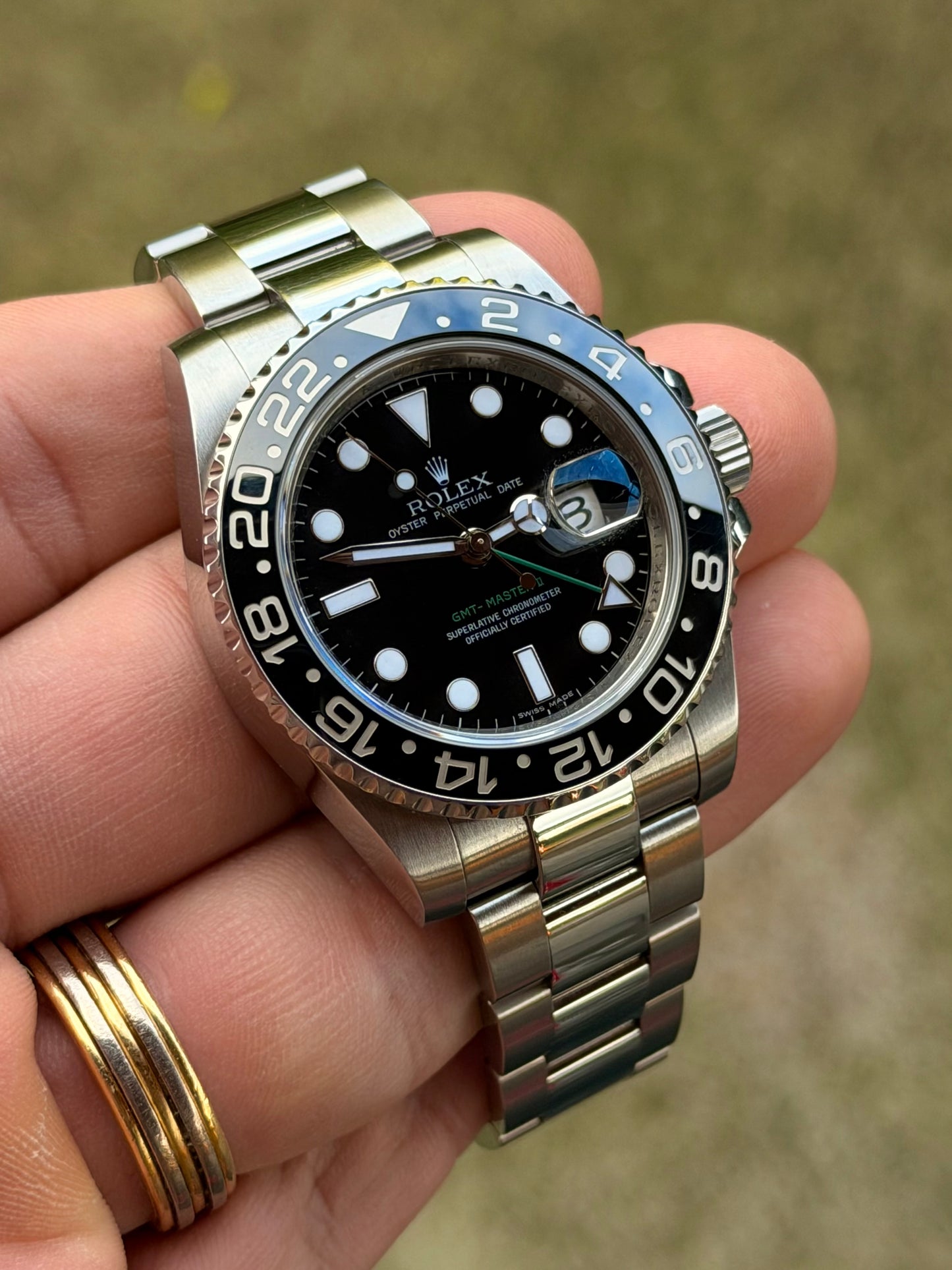 2010 Rolex GMT-Master II "Green Arrow" | 116710LN | Box & Papers