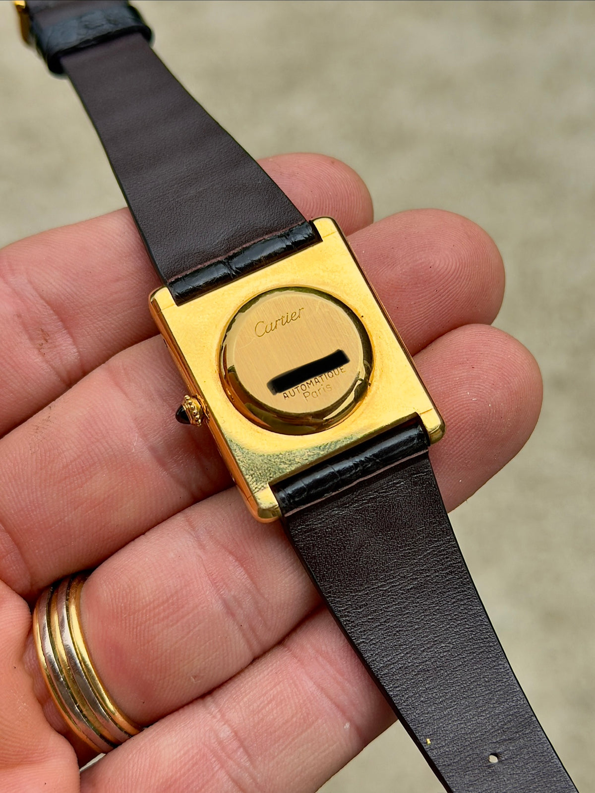 Circa 1976 Cartier Tank Louis Cartier XL Jumbo | 17002 | 18K Yellow Gold | Box & Booklets