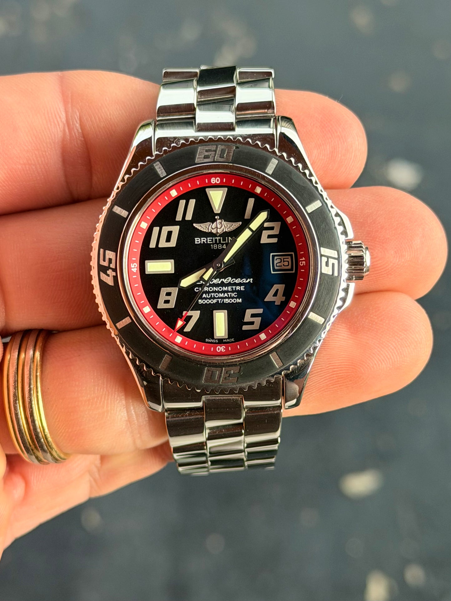 2011 Breitling Superocean Abyss Red | Full Set | A17364