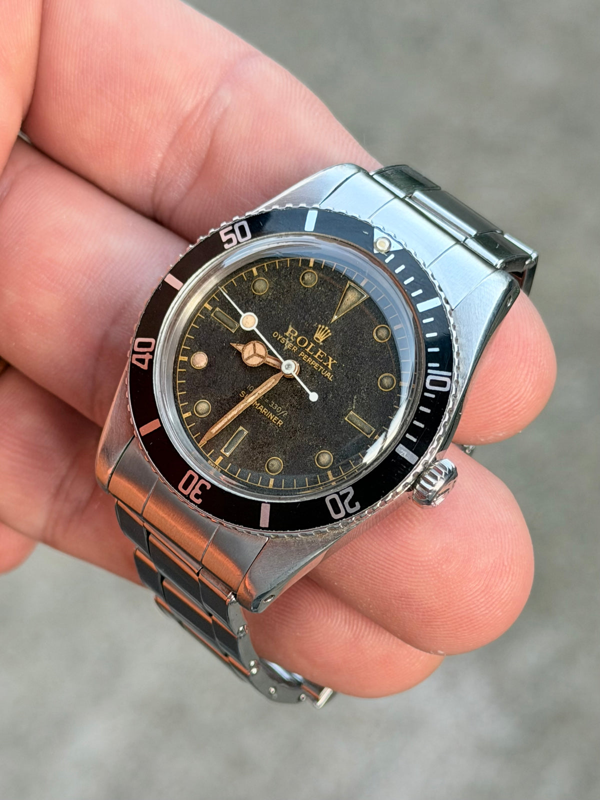 Rolex Submariner “Small Crown” | 6536 | Gilt Two-Line | 1957