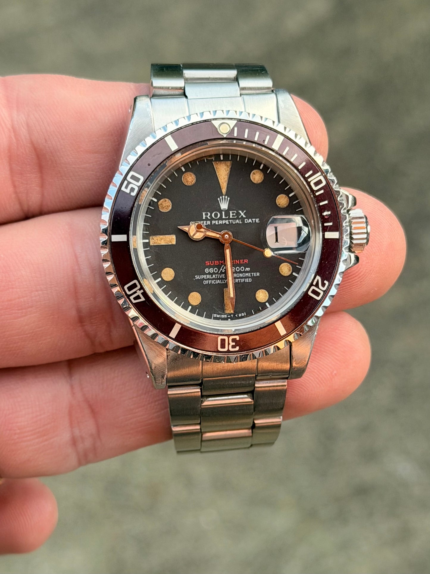 1974 Rolex Submariner Date | 1680 “Red Sub” | Mk4 Matte Dial