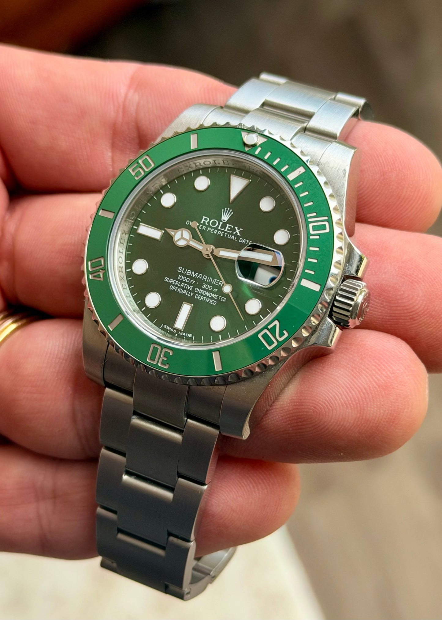 2012 Rolex Submariner 116610LV “Hulk” - Box and papers with white tag