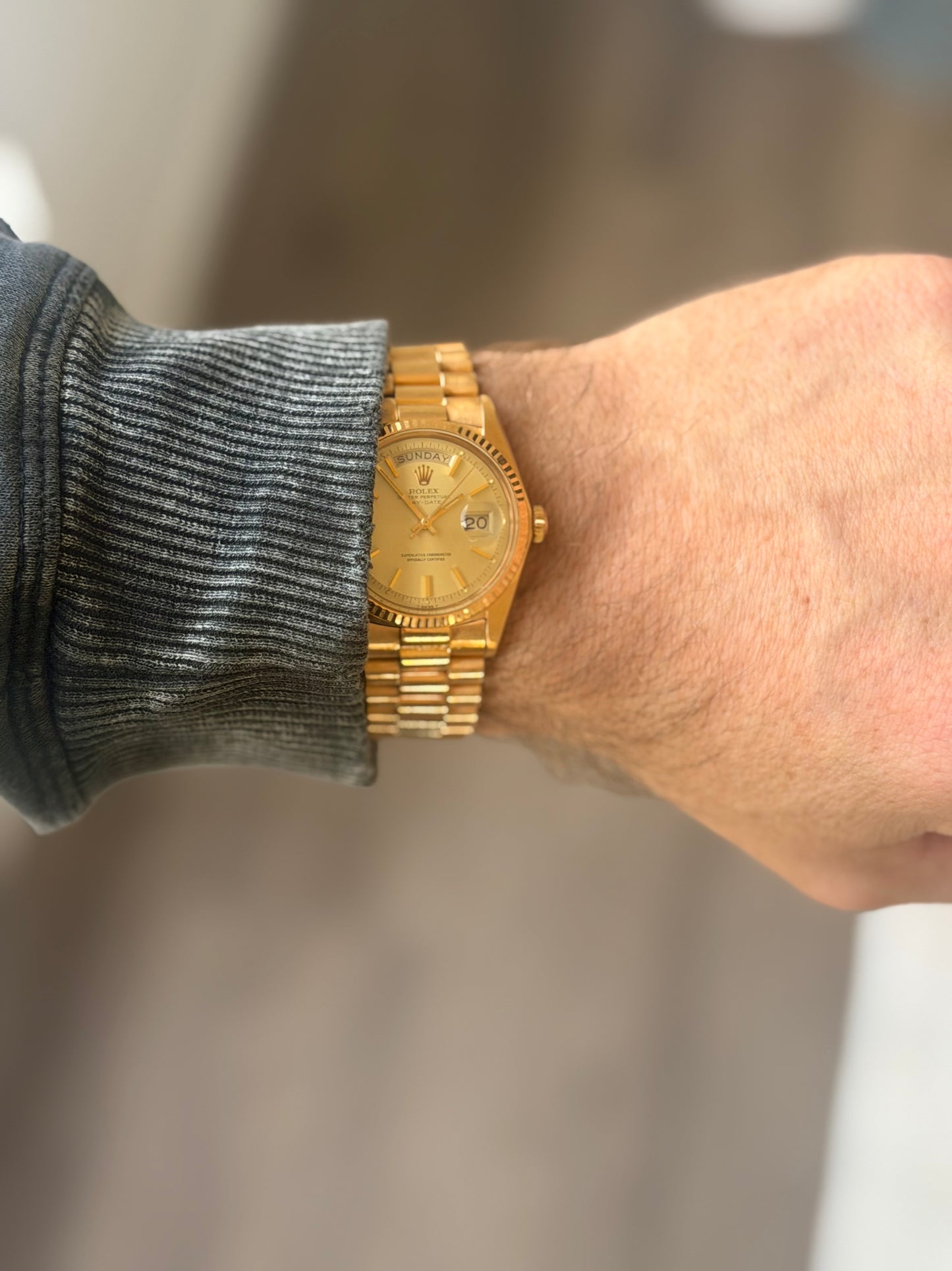 1975 Rolex Day-Date 36 | 1803 | 18K Yellow Gold