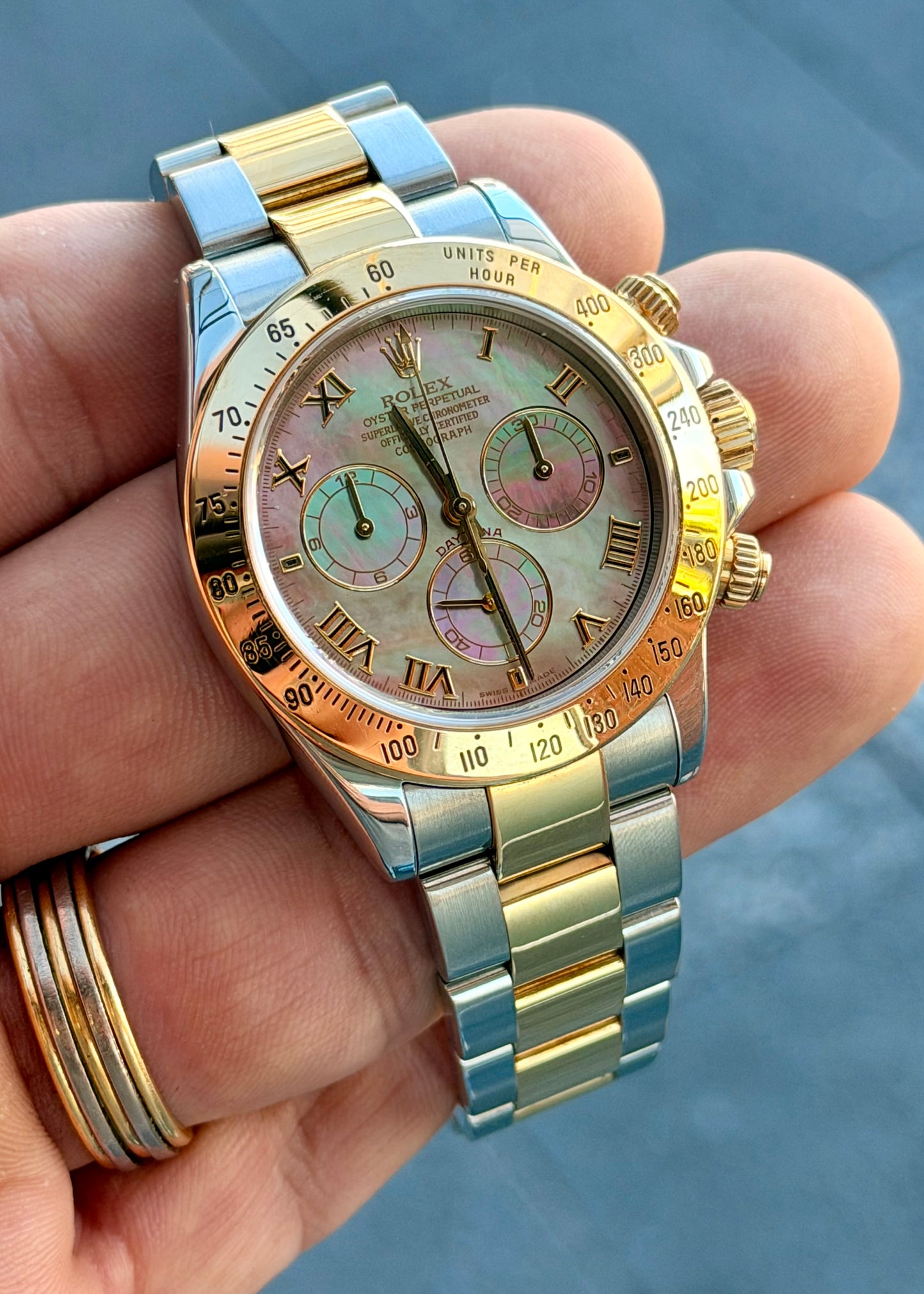 2004 Rolex Daytona 116523 – Tahitian Mother of Pearl Dial – Just Serviced