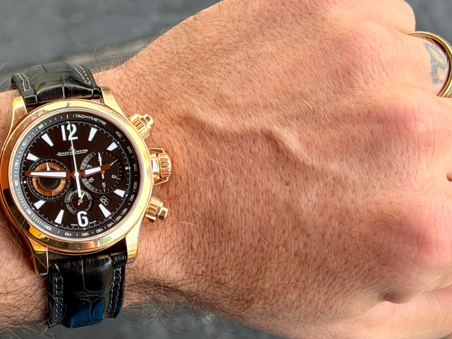 2012 Jaeger-LeCoultre Master Compressor Chronograph | Black Dial | 18k Rose Gold | Full Set | Q175.2.C1