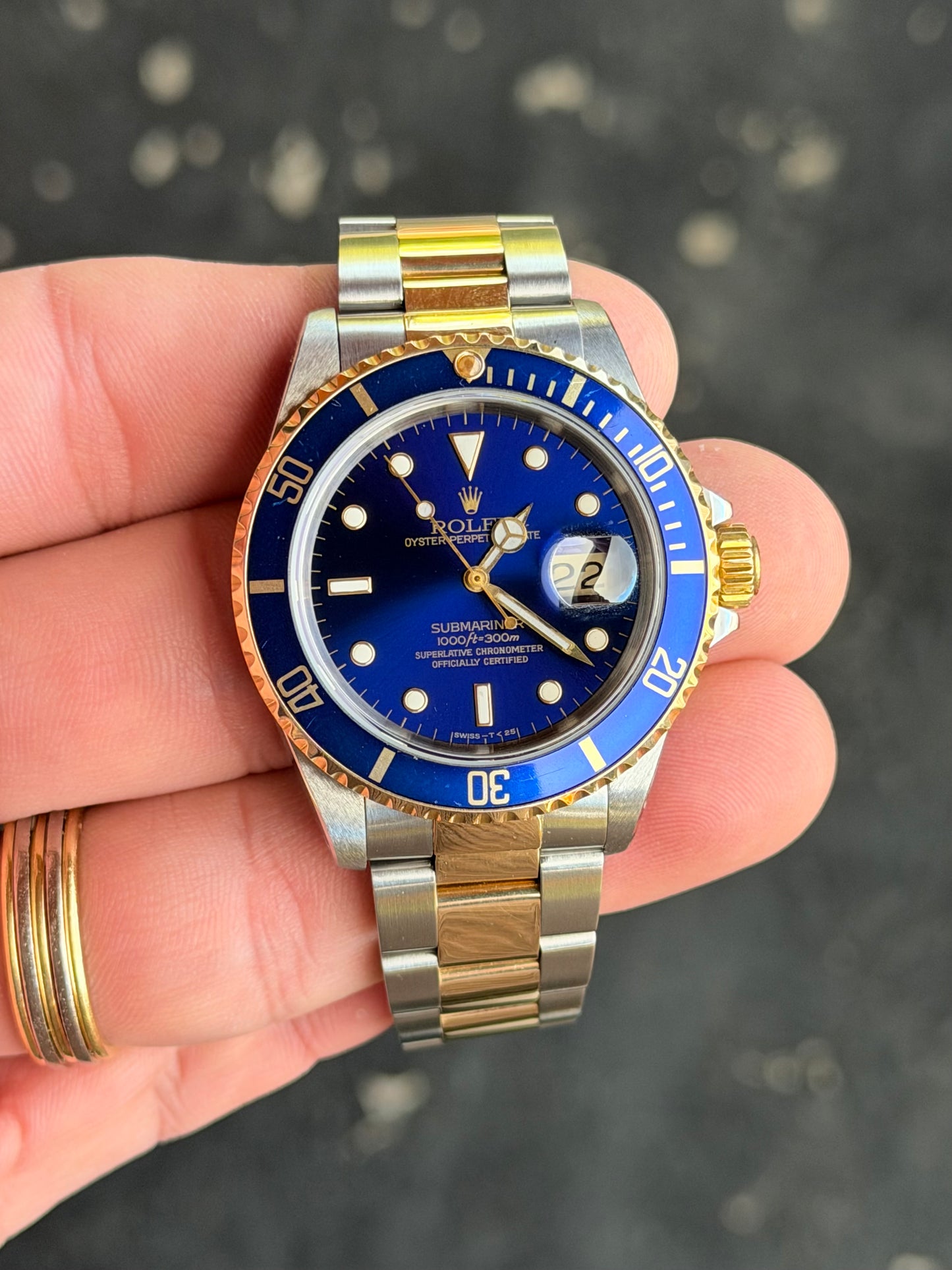 1991 Rolex Submariner Date 16613 “Bluesy” | Tropical Purple Dial | Steel & 18k Yellow Gold | Watch Only