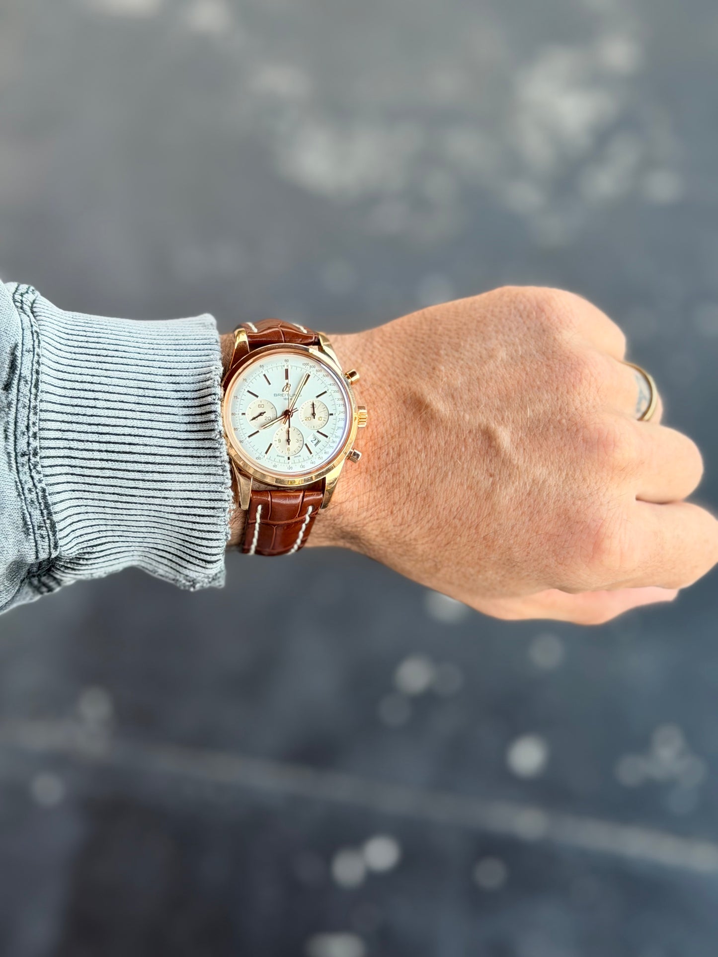 2014 Breitling Transocean Chronograph | 18k Rose Gold | Full Set | RB0152