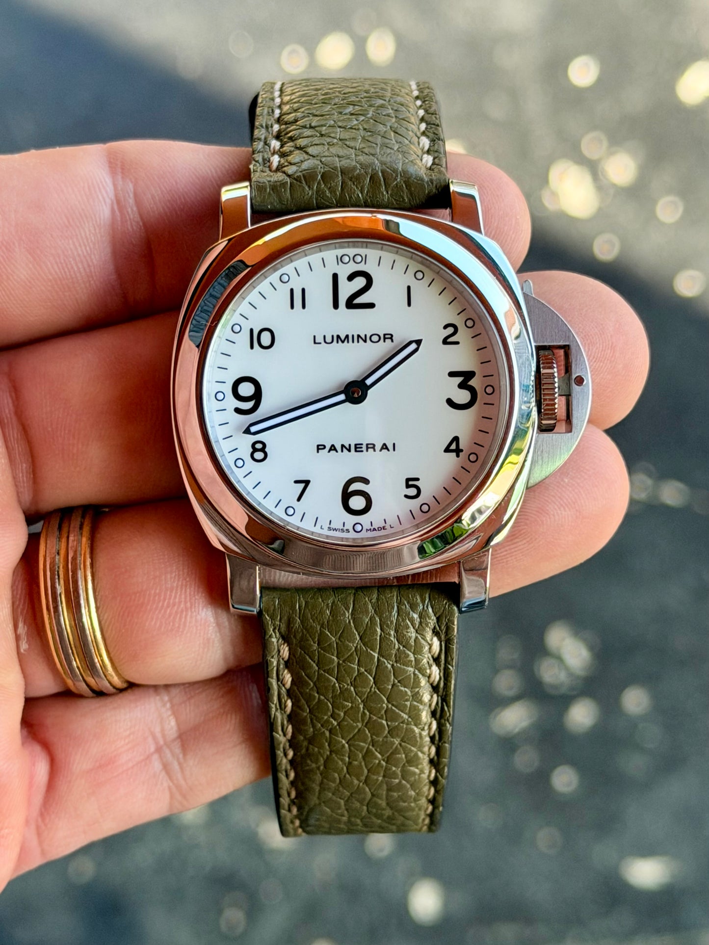 2010 Panerai Luminor Base | White Arabic Dial | Full Set | PAM00114