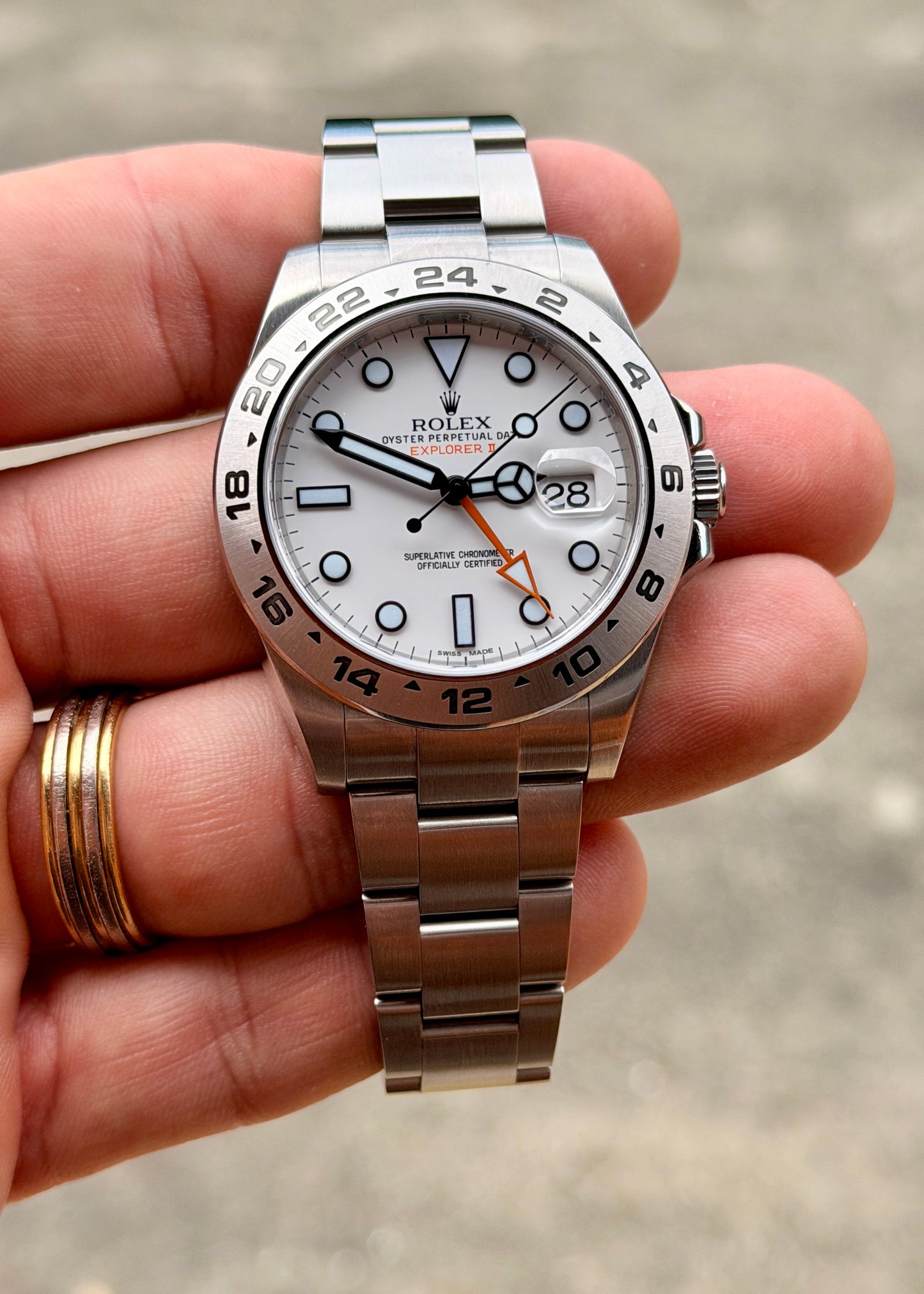 2017 Rolex Explorer II 216570 Polar - Full Set