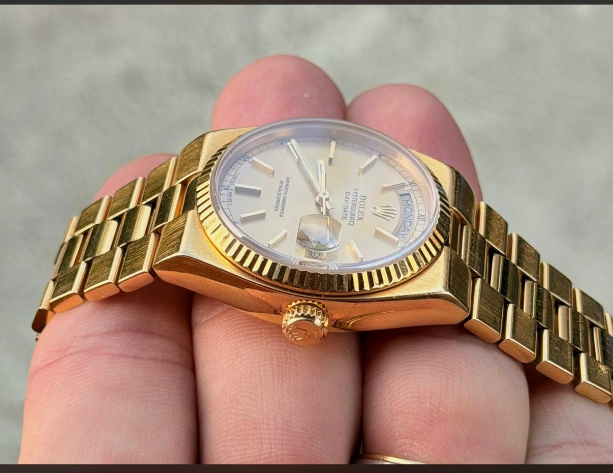 1986 Rolex OysterQuartz Day-Date – 18k Yellow Gold