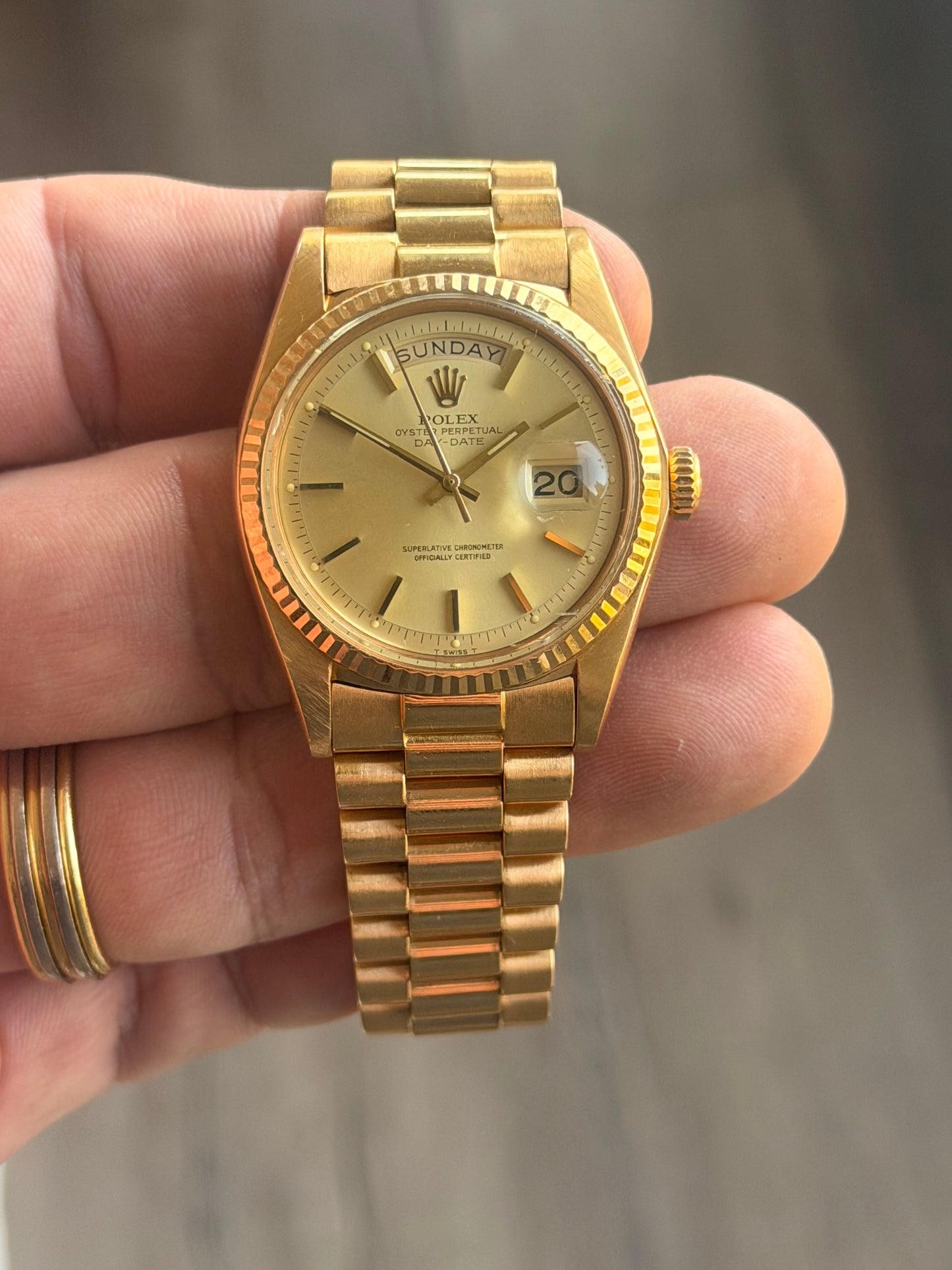 1975 Rolex Day-Date 36 | 1803 | 18K Yellow Gold
