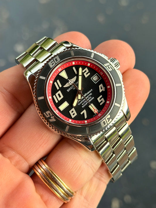 2011 Breitling Superocean Abyss Red | Full Set | A17364