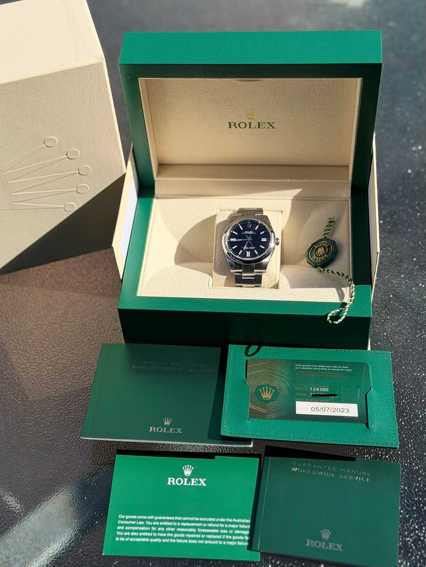 2023 Rolex Oyster Perpetual 41 | Black Dial | Full Set | 124300