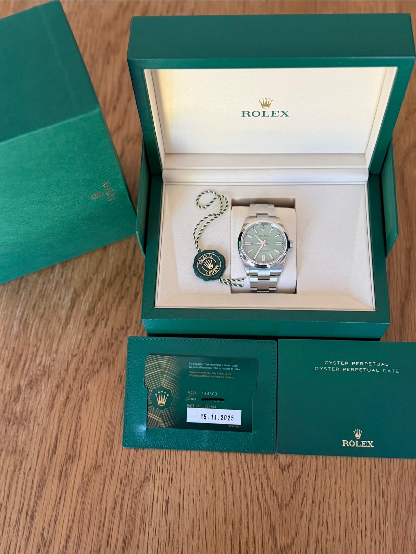 2025 Rolex OP41 -Pistachio LNIB