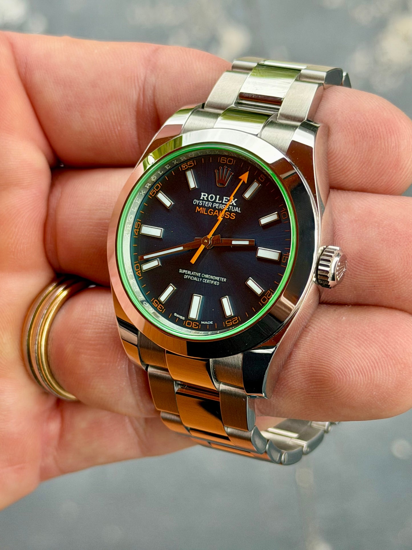 2021 Rolex Milgauss | Z-Blue 116400GV | Full set | local stock