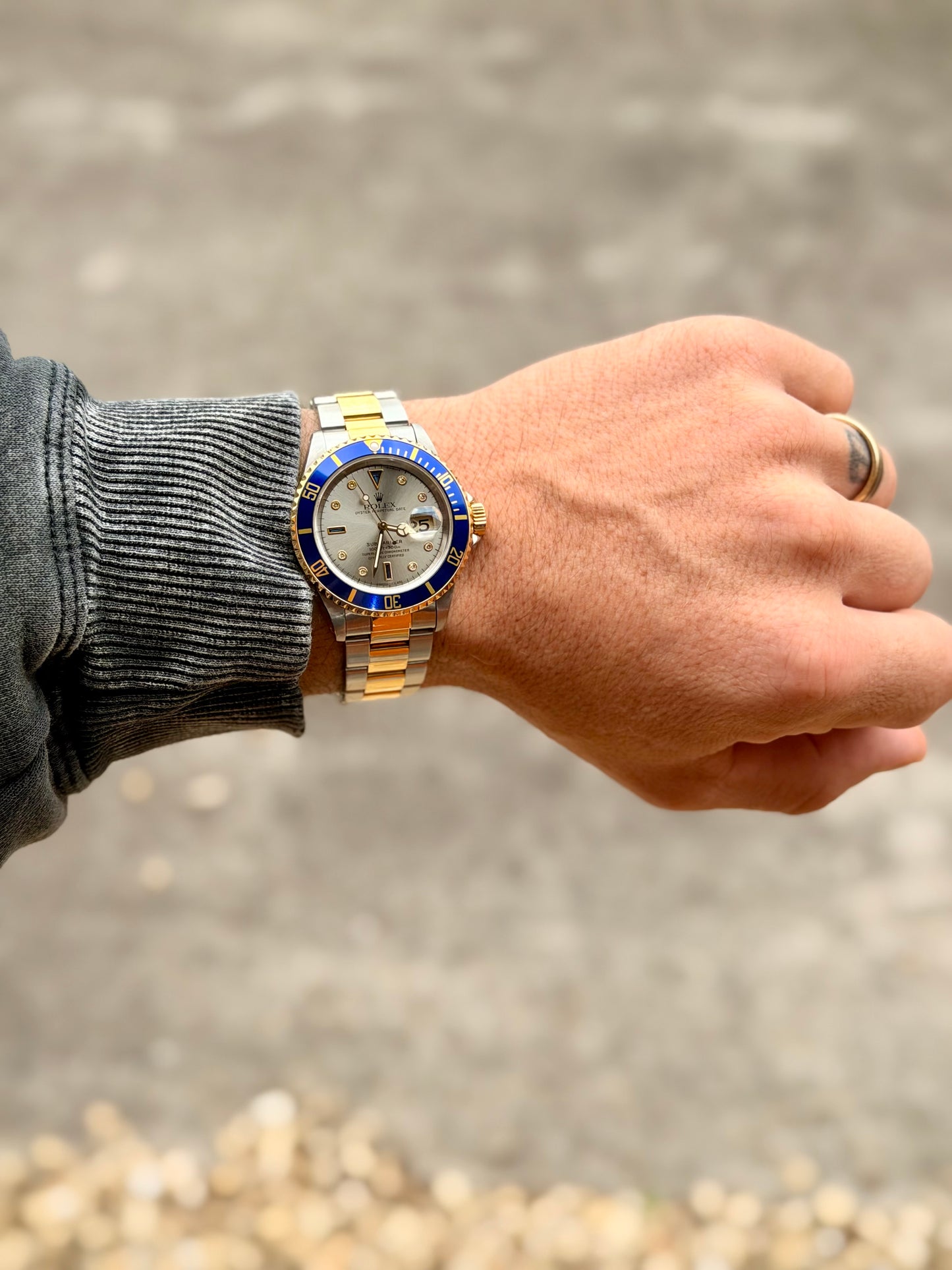 Rolex Submariner Date 16613 “Silver Serti / Sultan” – 1996